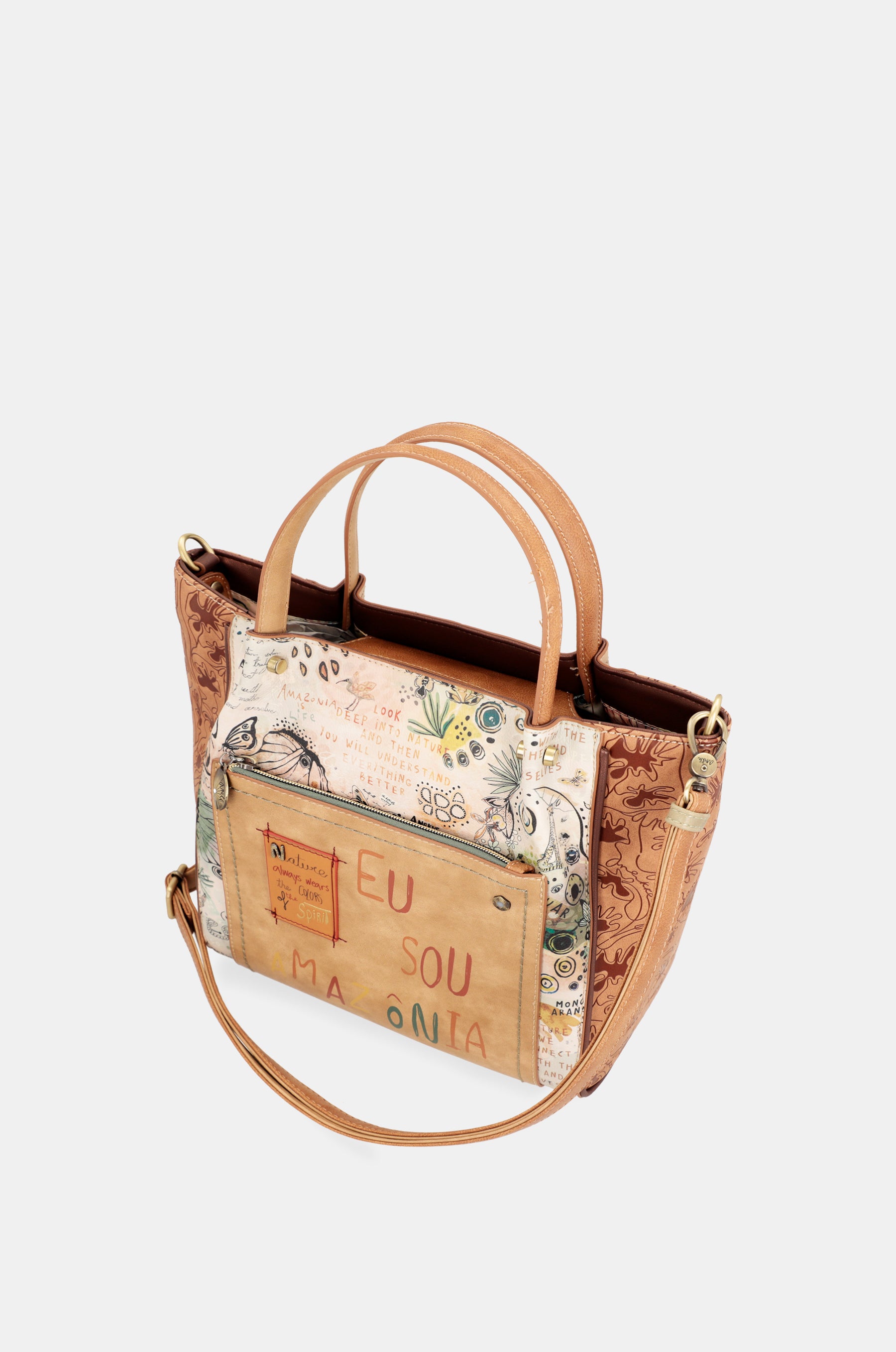 Schultertasche Butterfly -Print