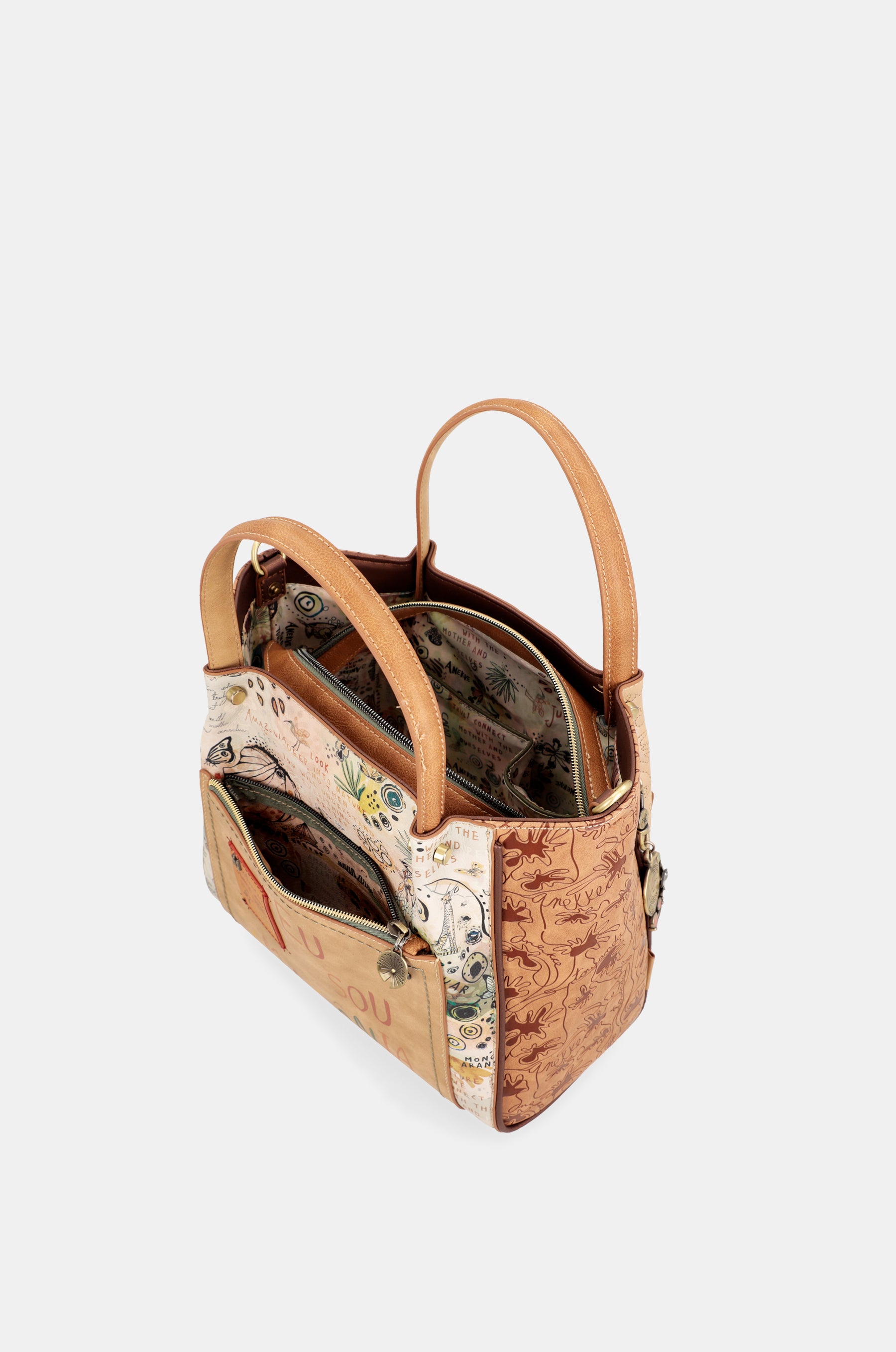 Schultertasche Butterfly -Print