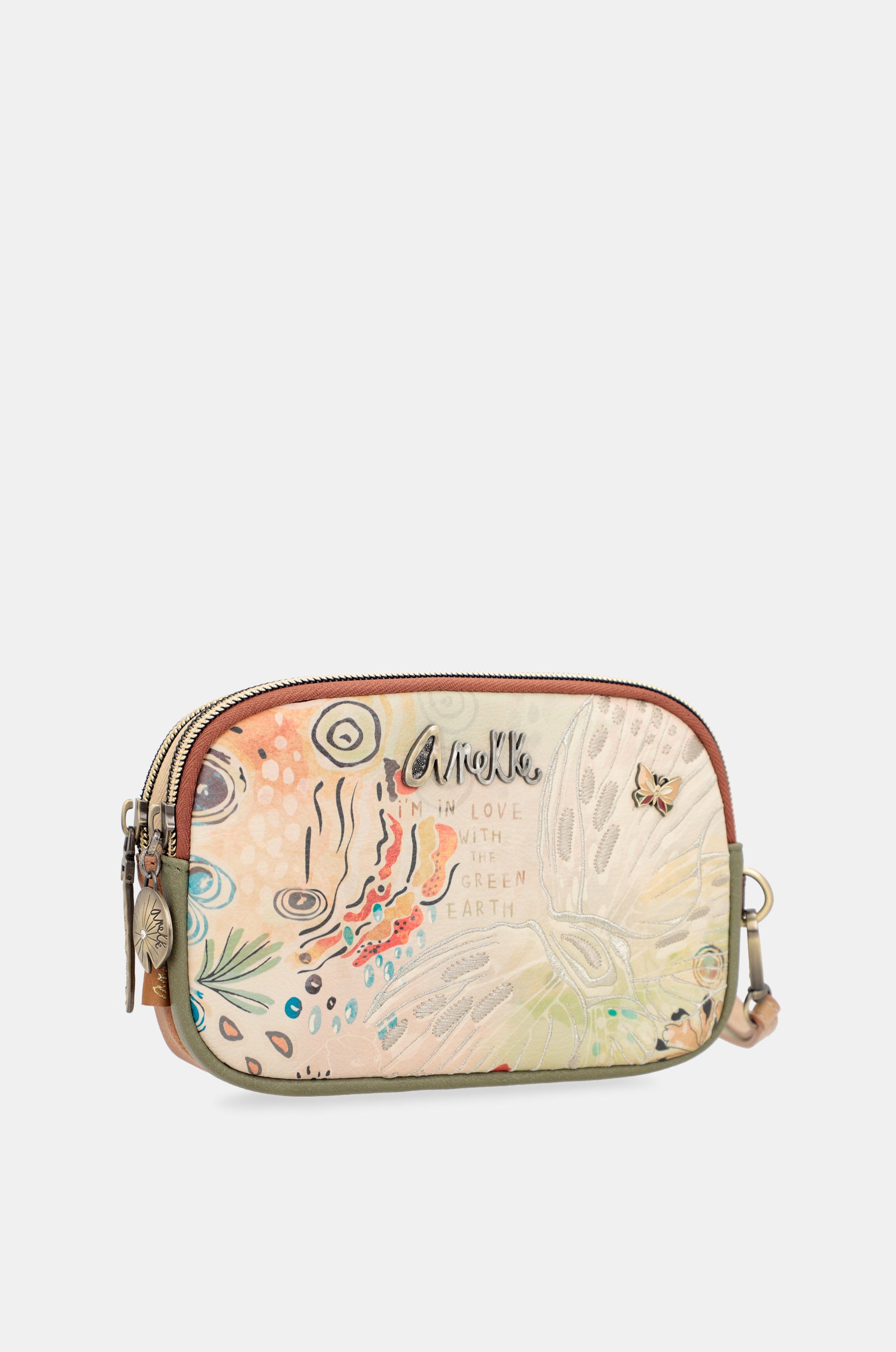 Butterfly mit Schmetterlings-Print und Doppelfach