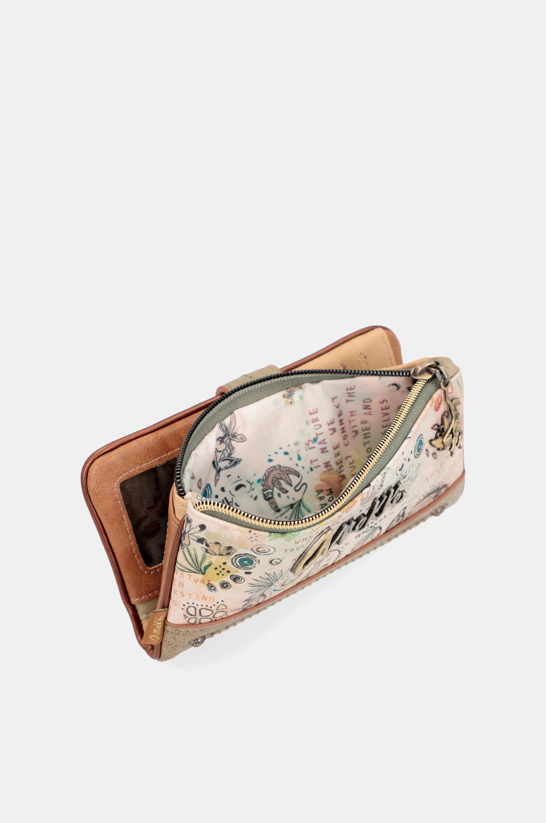 Großes flexibles RFID-Portemonnaie Butterfly