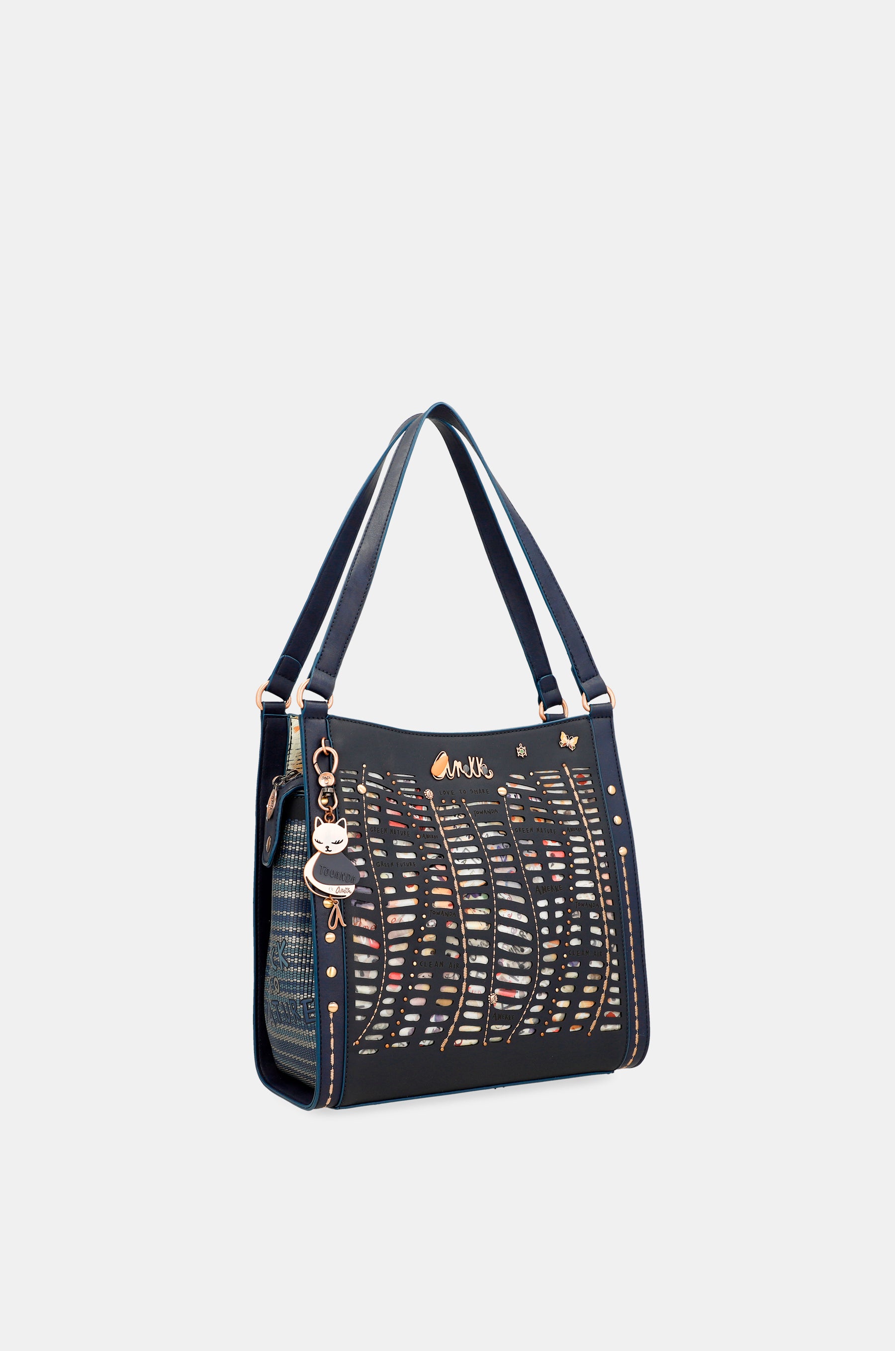 Marineblaue Umhängetasche Nature Pachamama