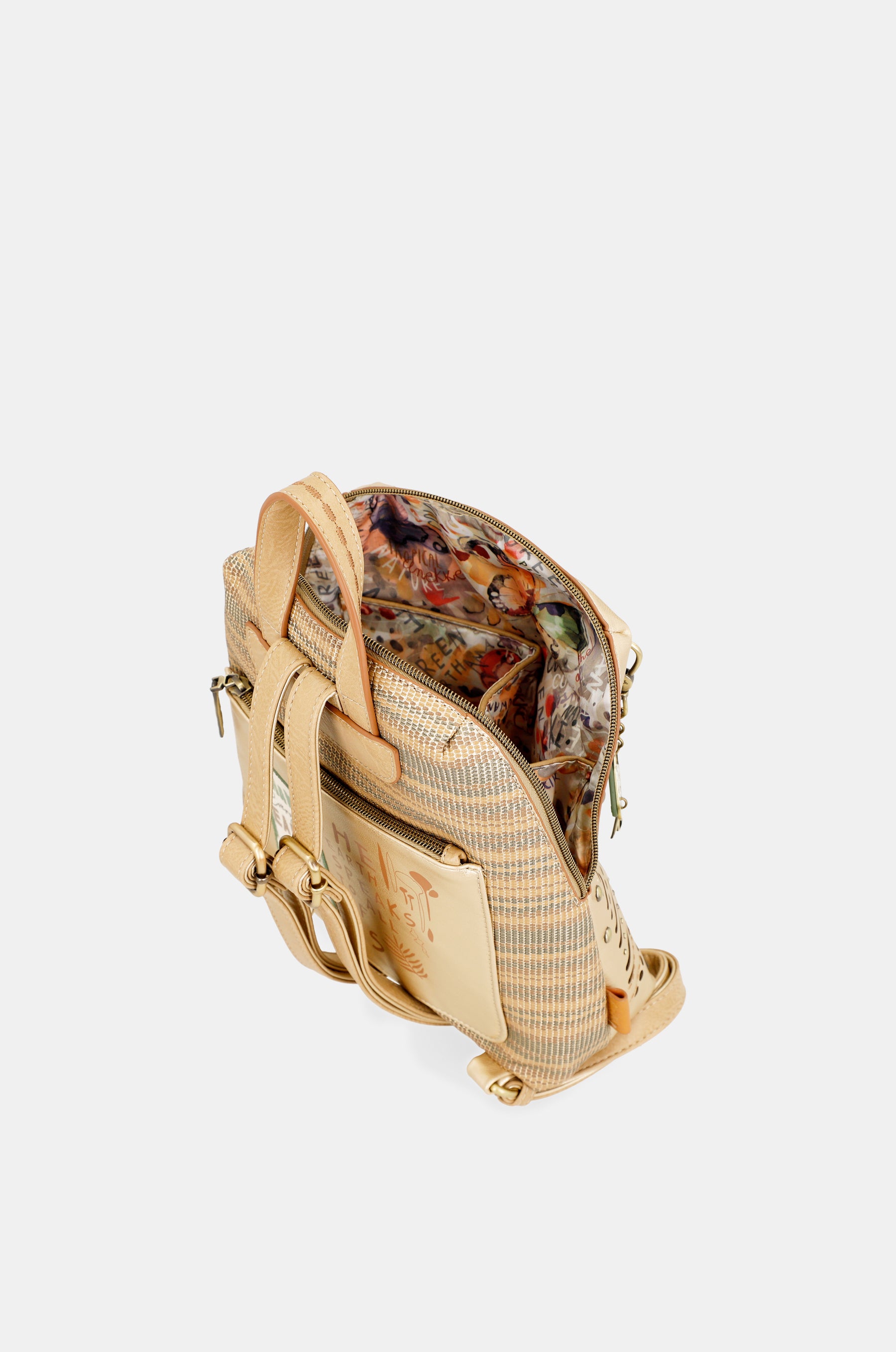 Goldener Rucksack Nature Pachamama