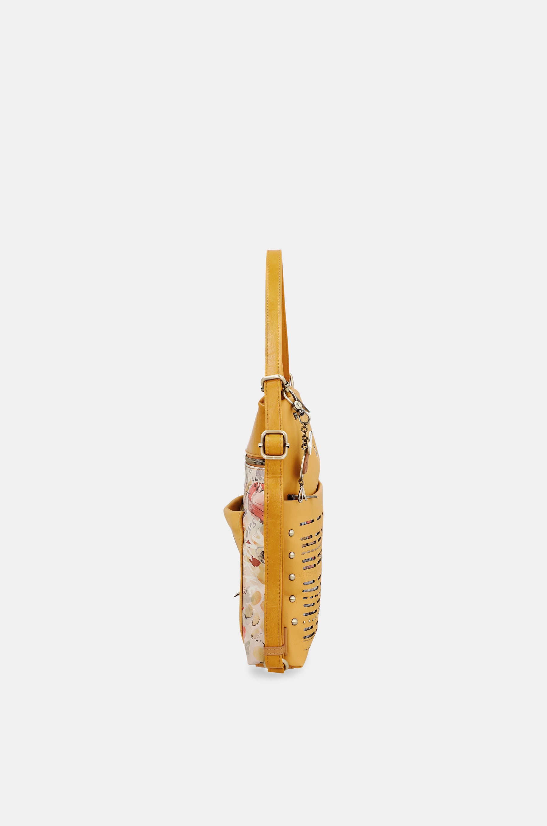 Nature Pachamama verwandelbare ockerfarbene Tasche in einen Rucksack