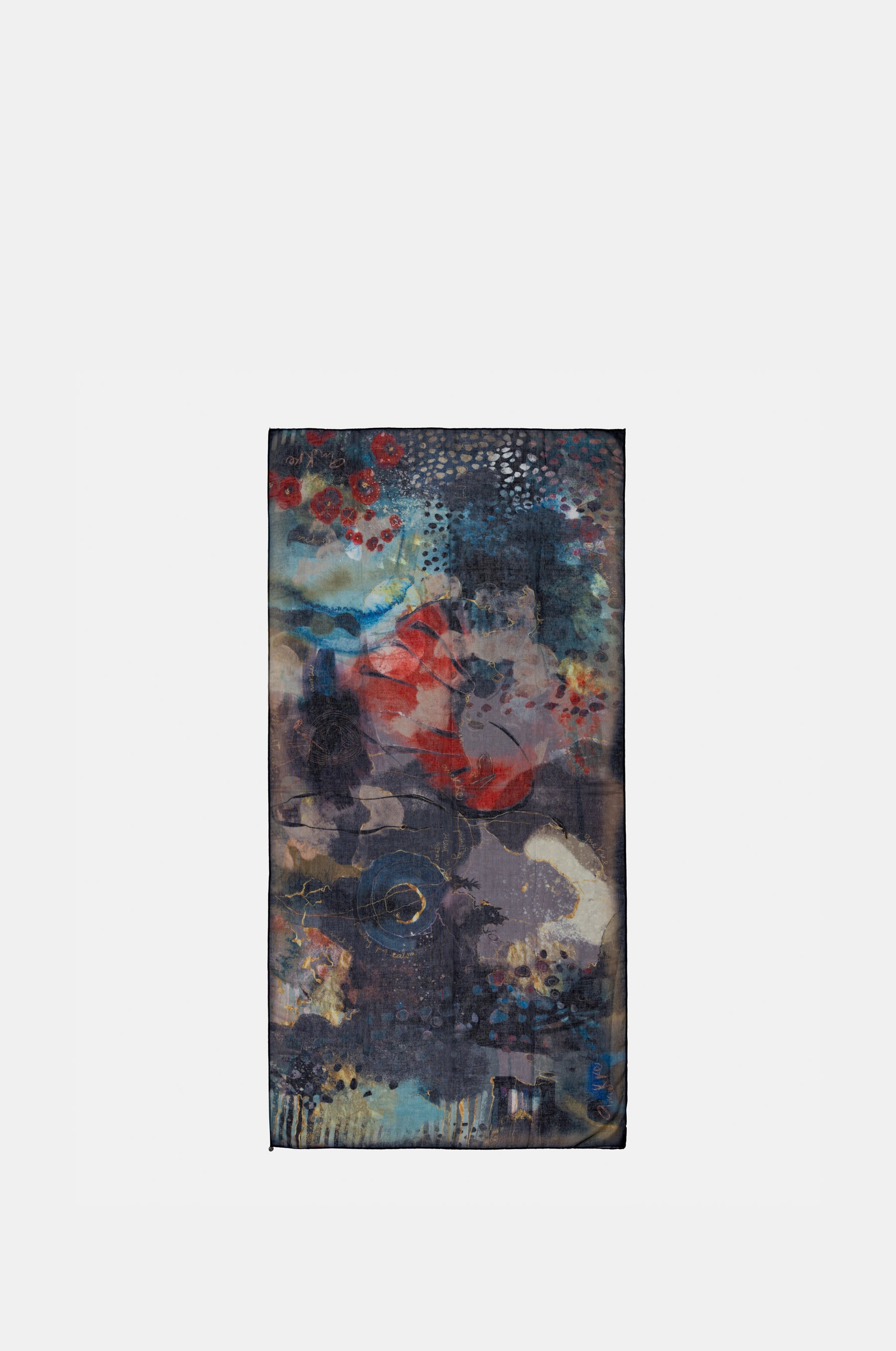 Palette rötlicher Schal