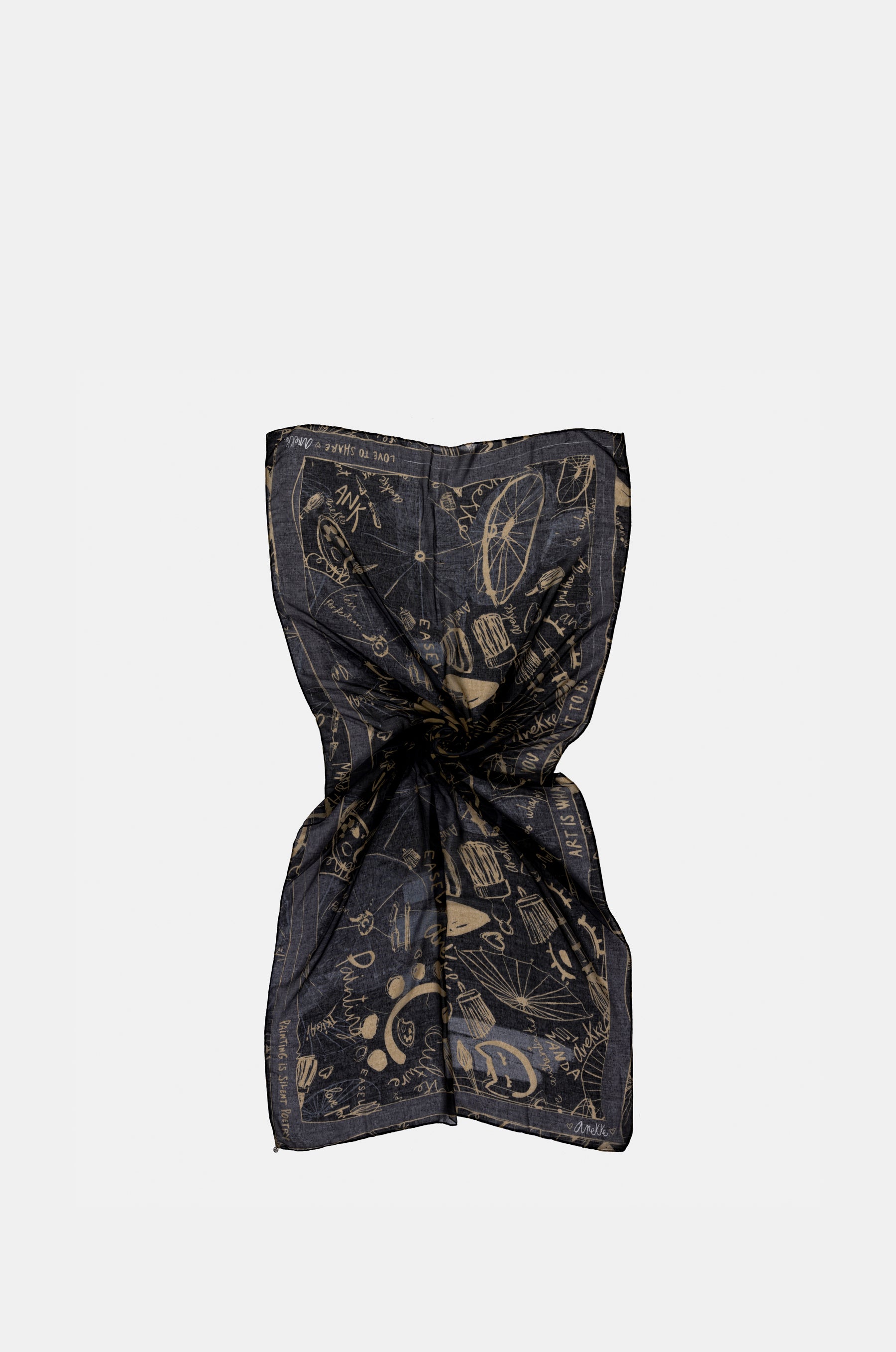 Pañuelo Padded negro