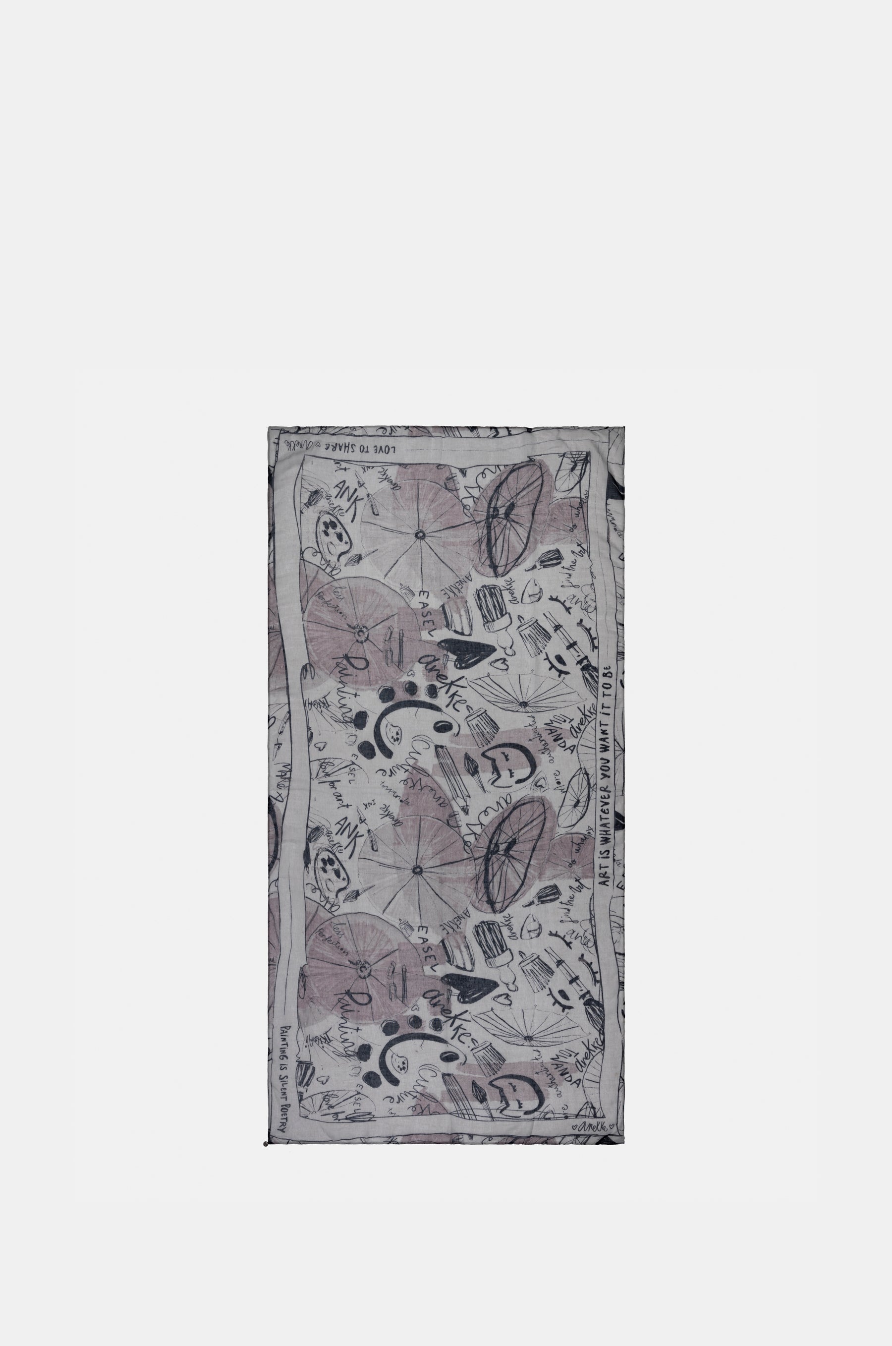 Schal in Palette