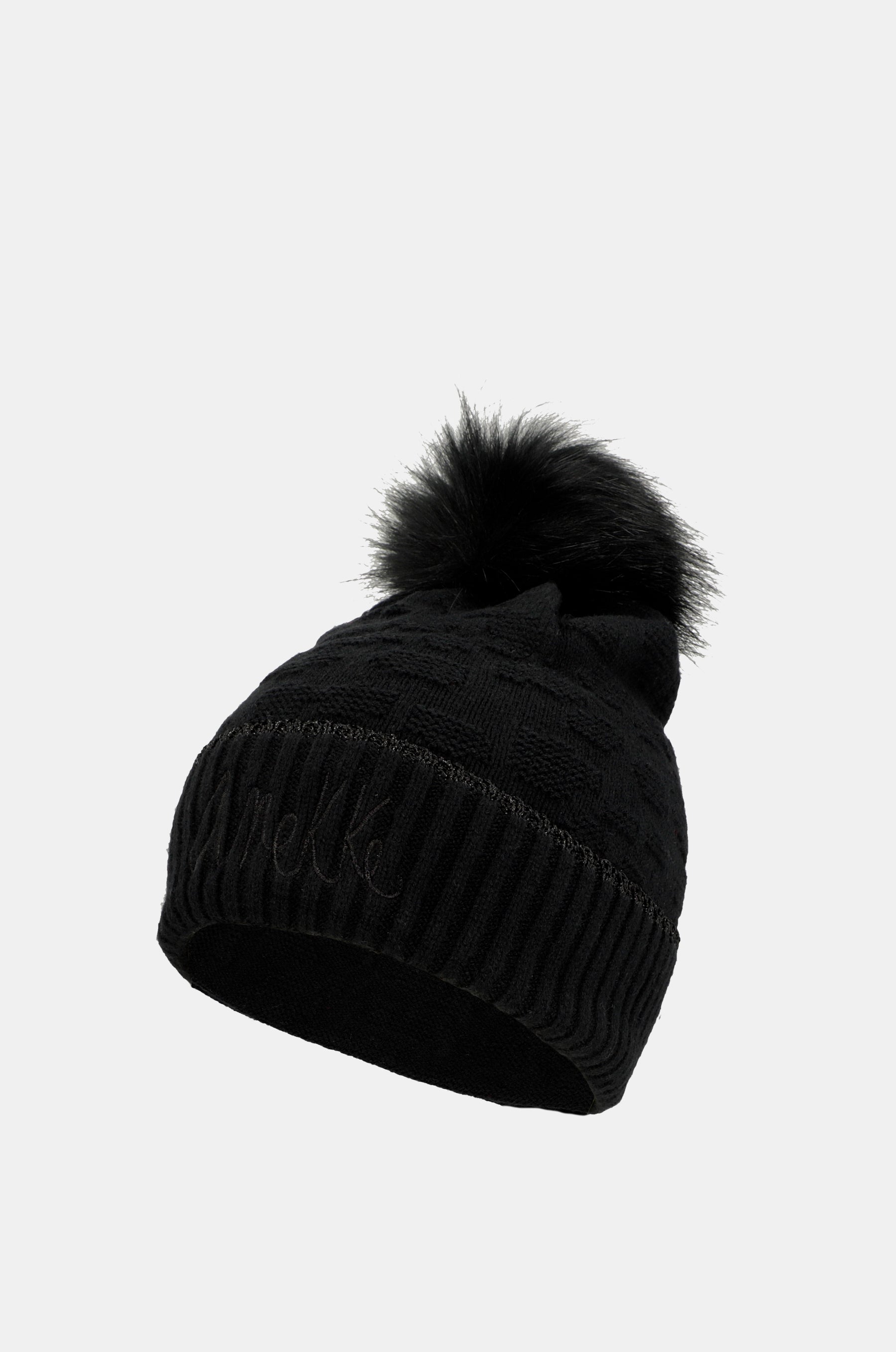 Schwarze Strickmütze von Shodō