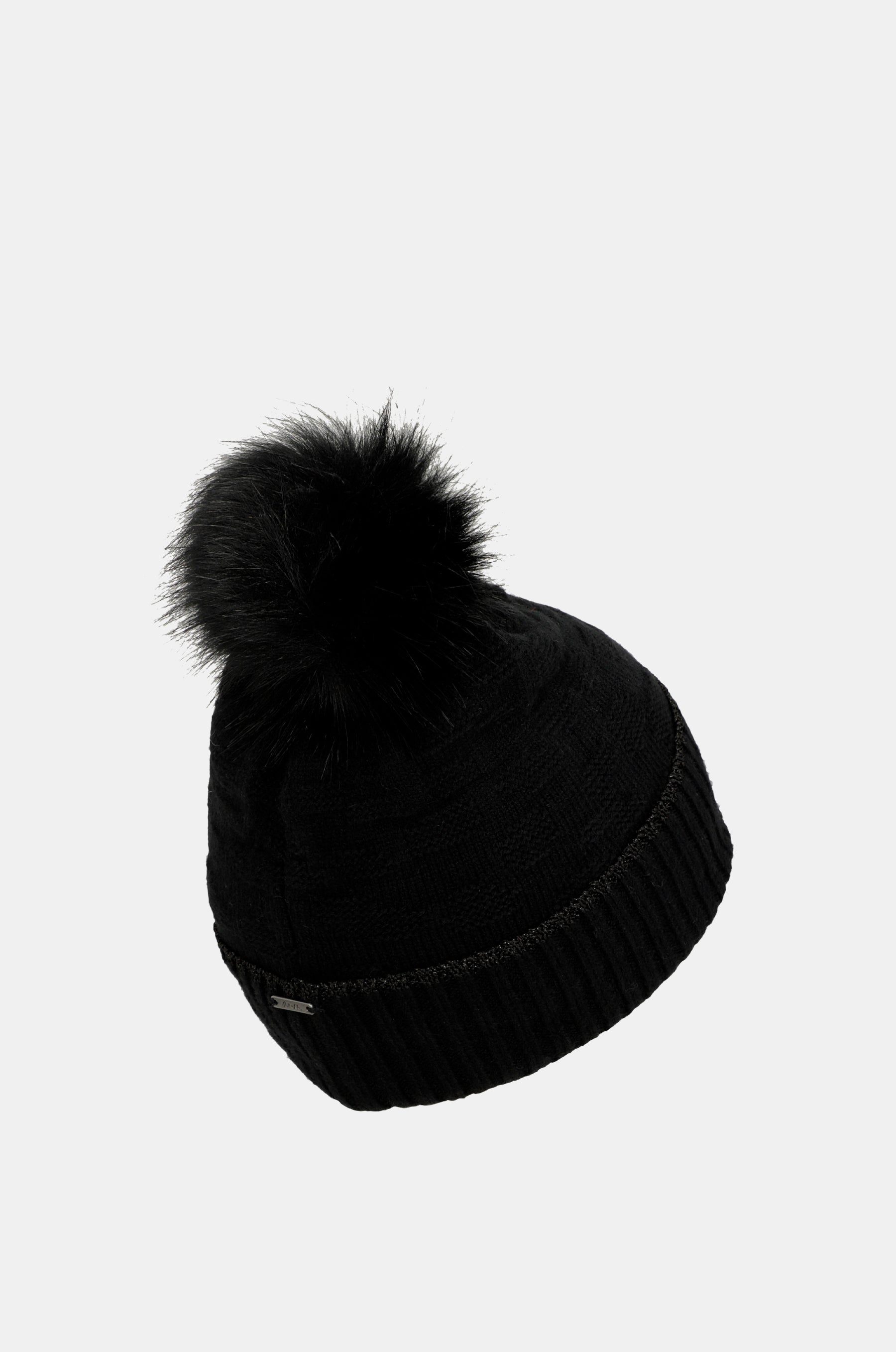 Schwarze Strickmütze von Shodō