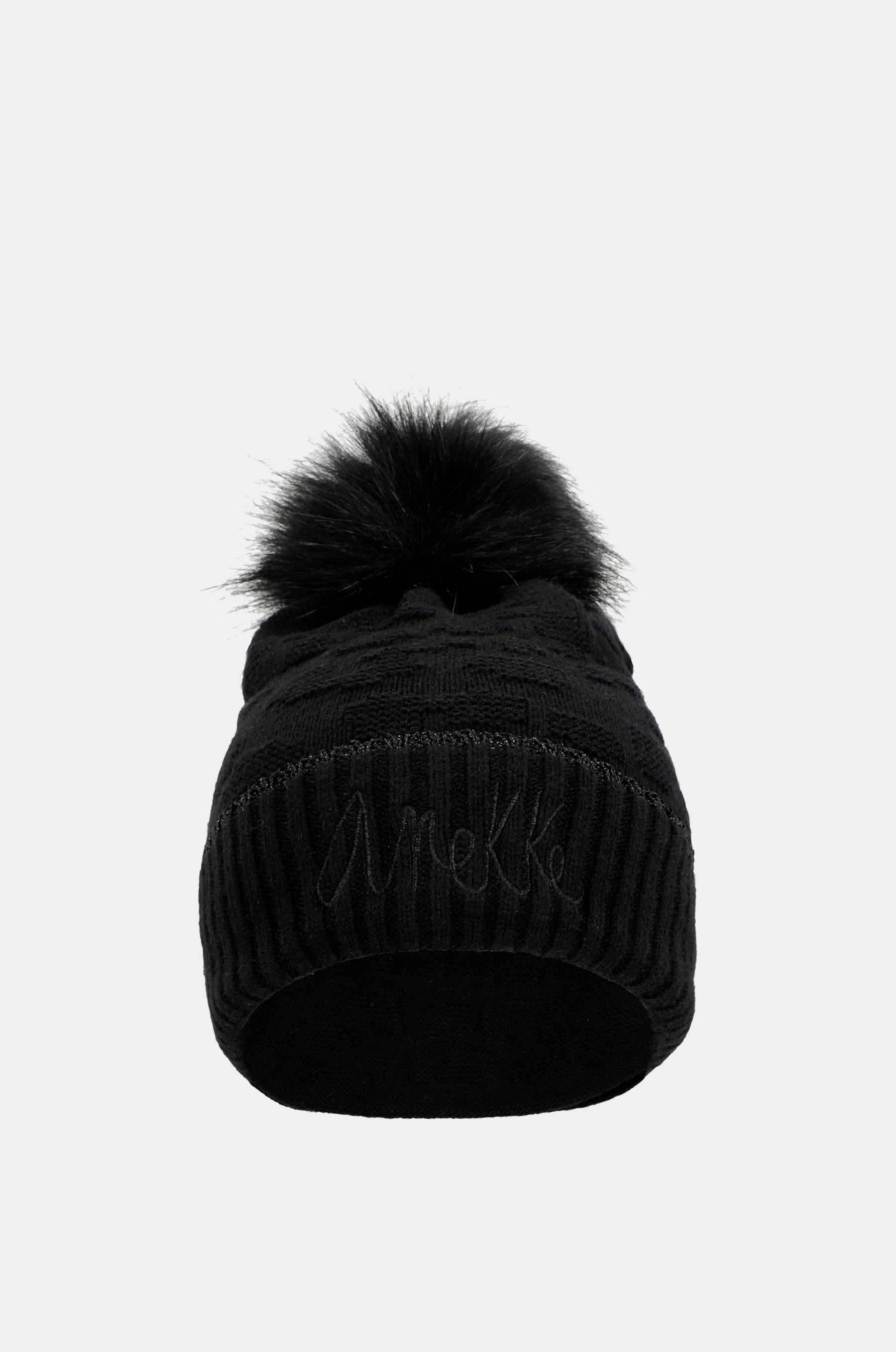 Schwarze Strickmütze von Shodō