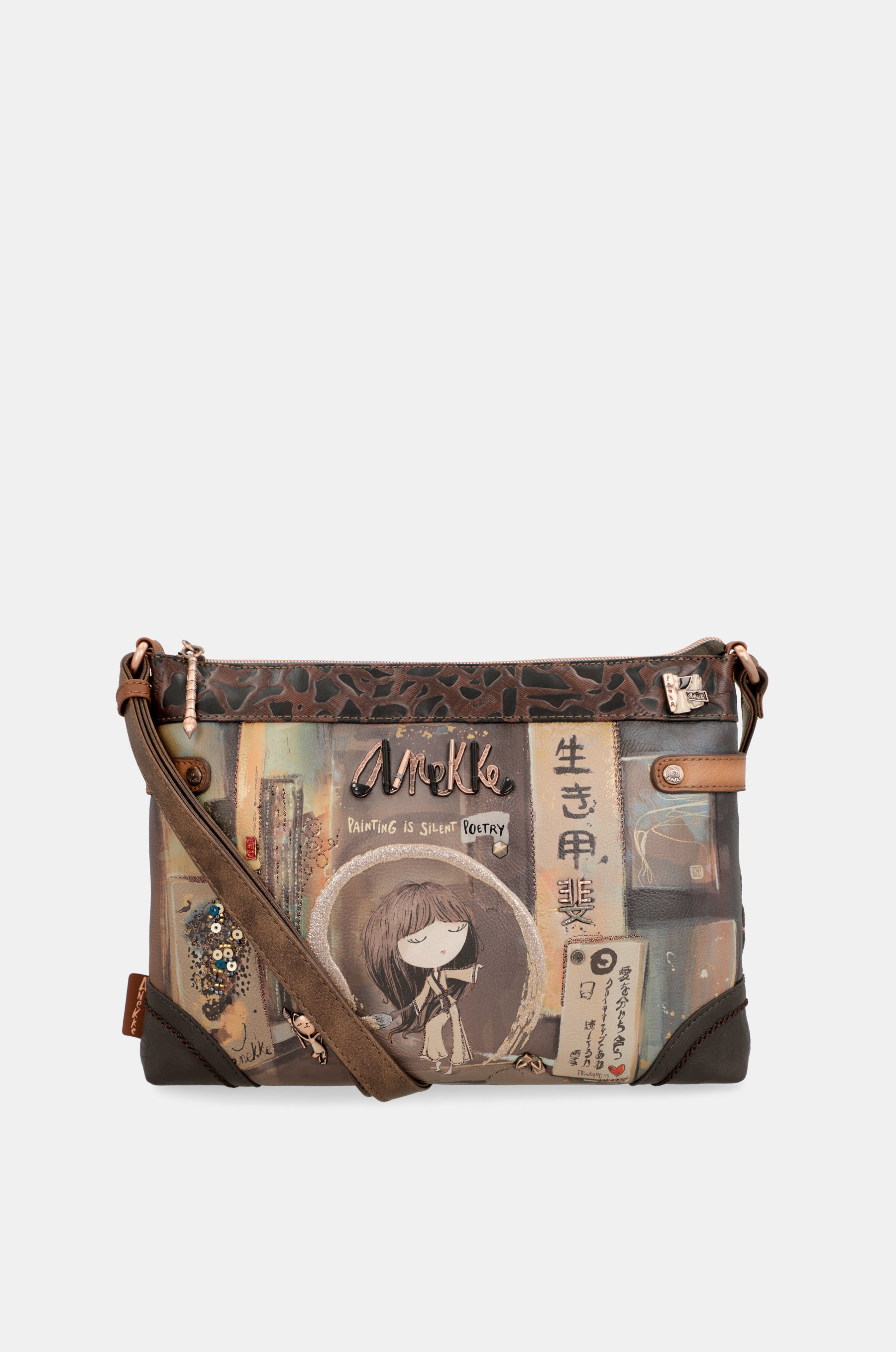 Shōen Mini-Umhängetasche mit zwei Fächern