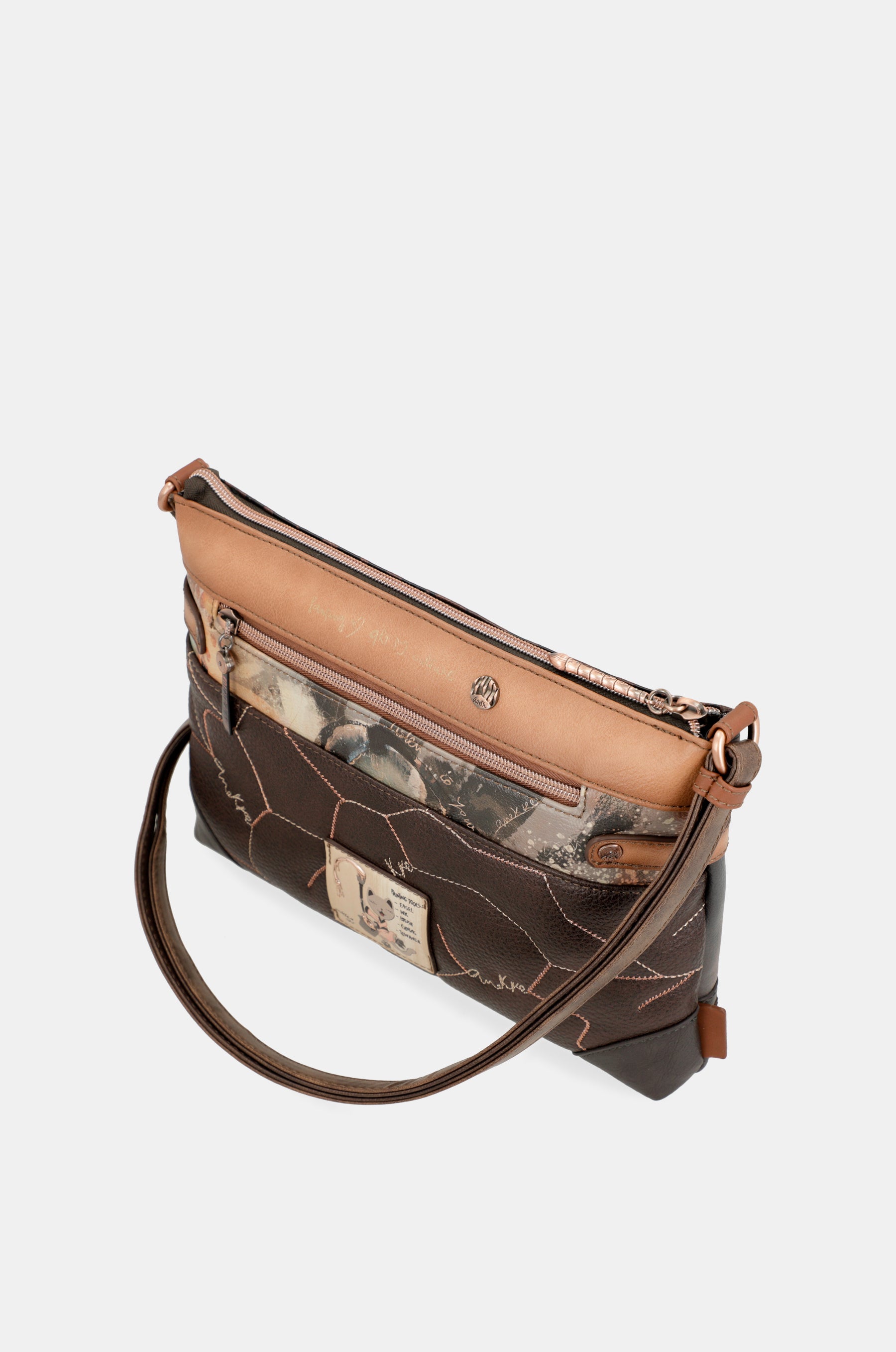 Shōen Mini-Umhängetasche mit zwei Fächern