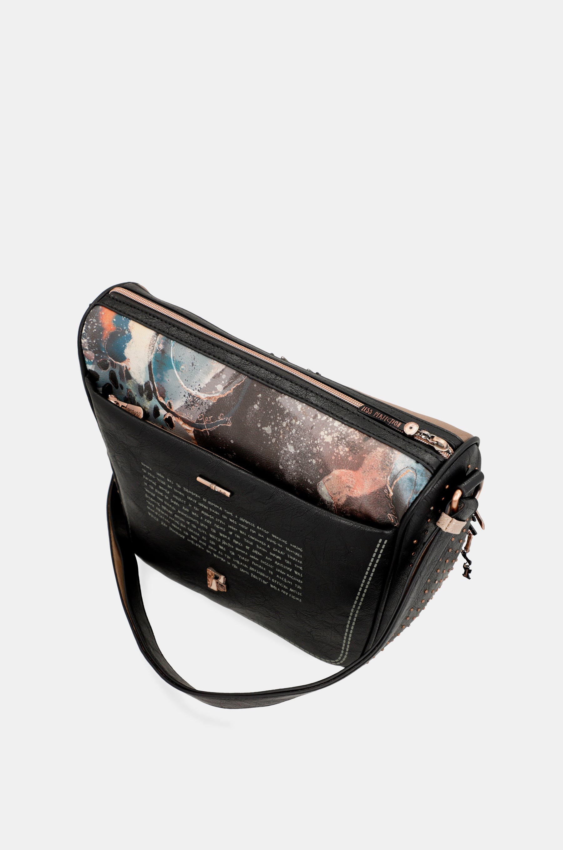 Große Shōen-Umhängetasche mit Taschen