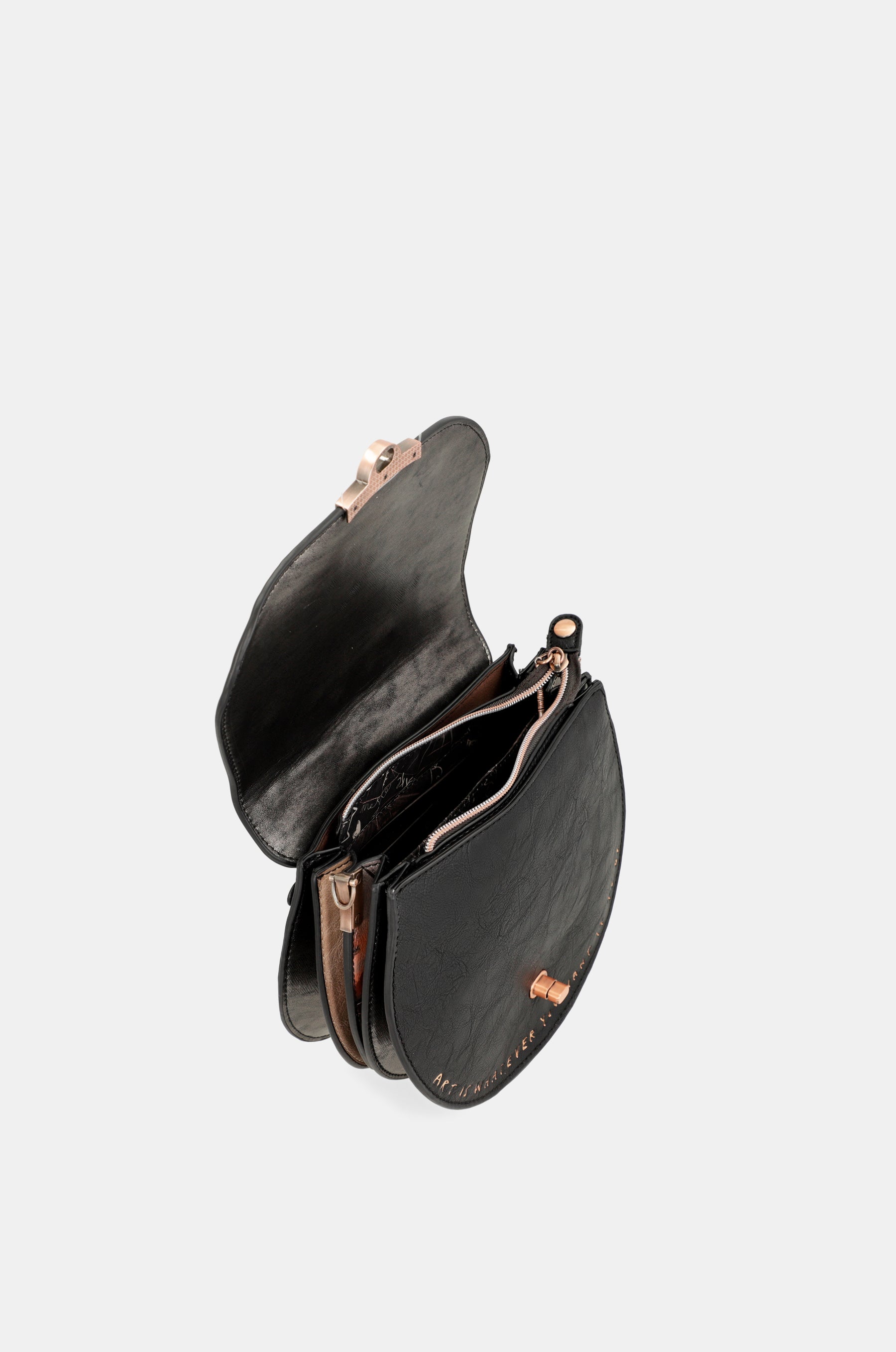 Ovale Shōen-Tasche mit Klappe