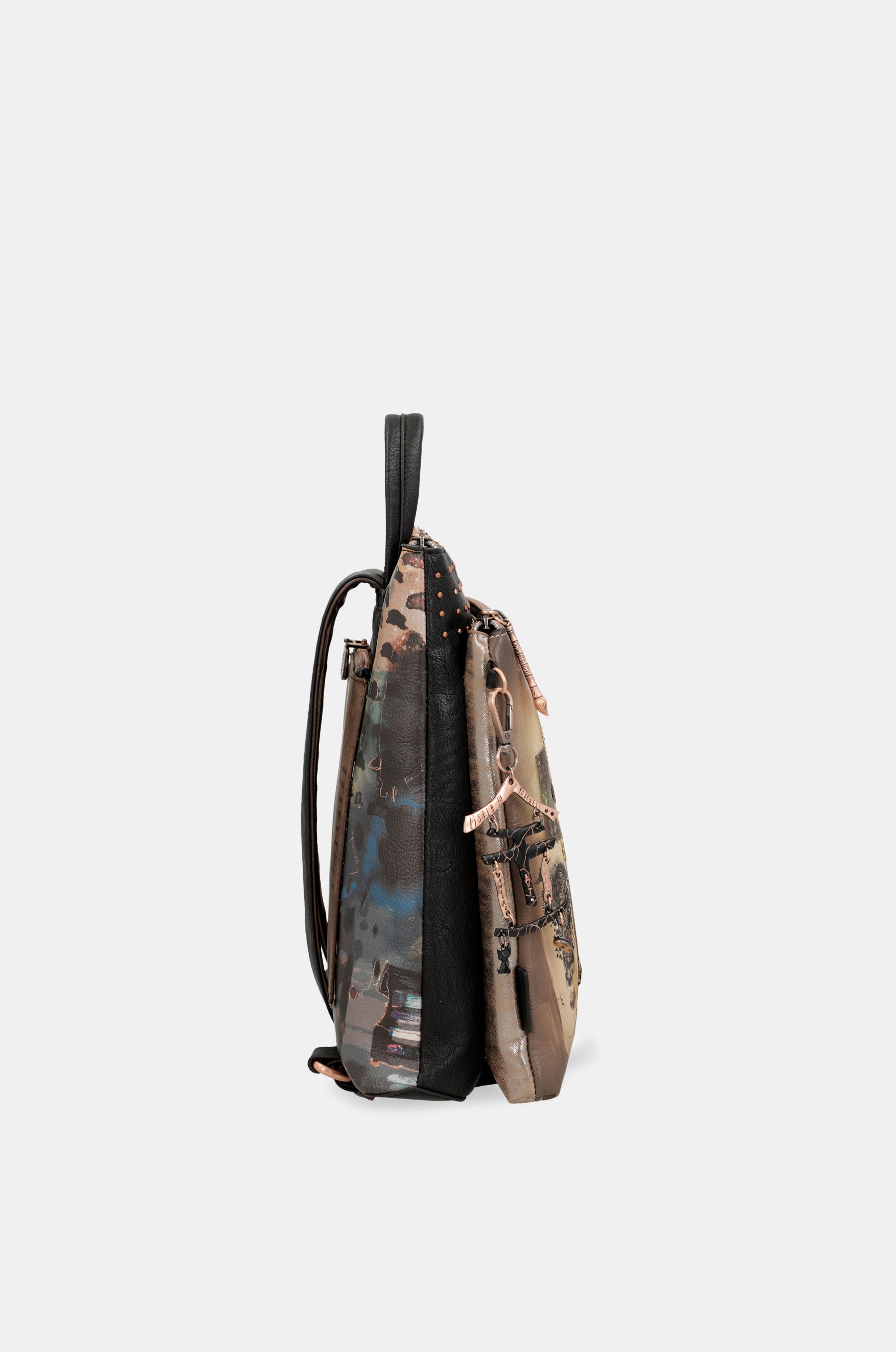 Mittelgroßer schwarzer Shōen-Rucksack