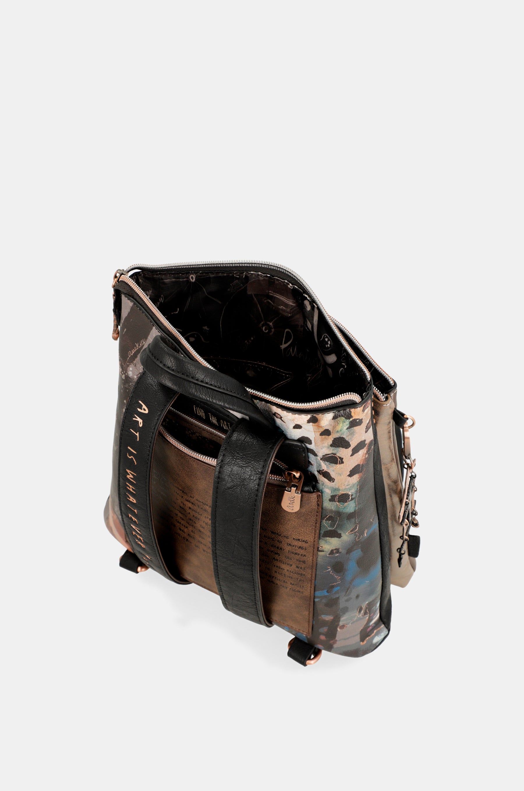 Mittelgroßer schwarzer Shōen-Rucksack
