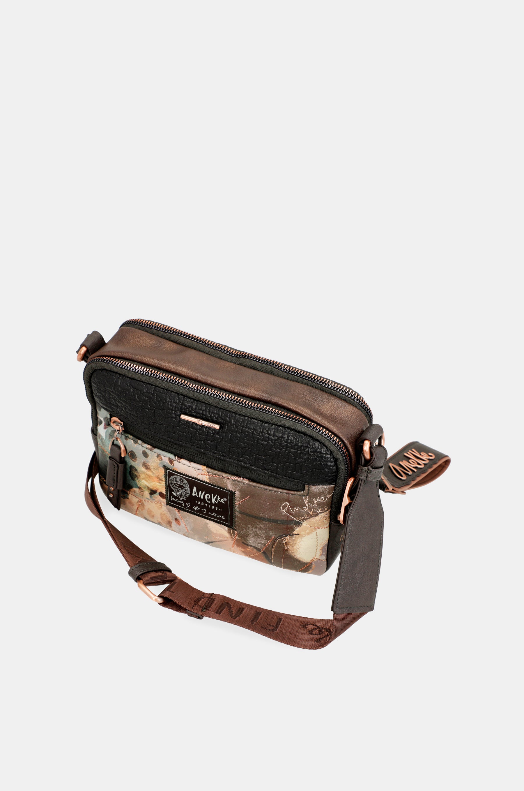 Padded Shōen-Umhängetasche mit 2 Fächern