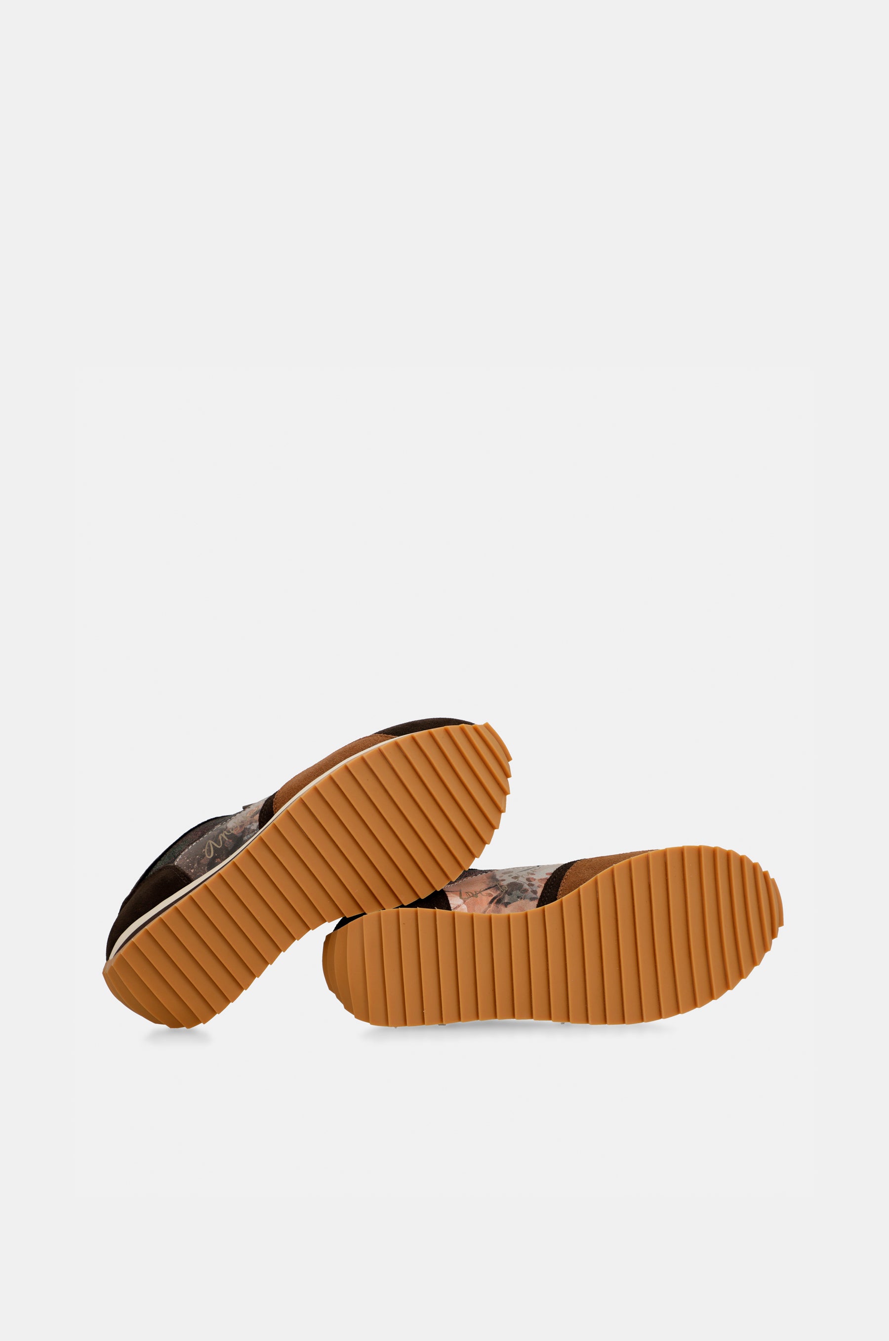 Bedruckte Sneaker in Palettenbraun