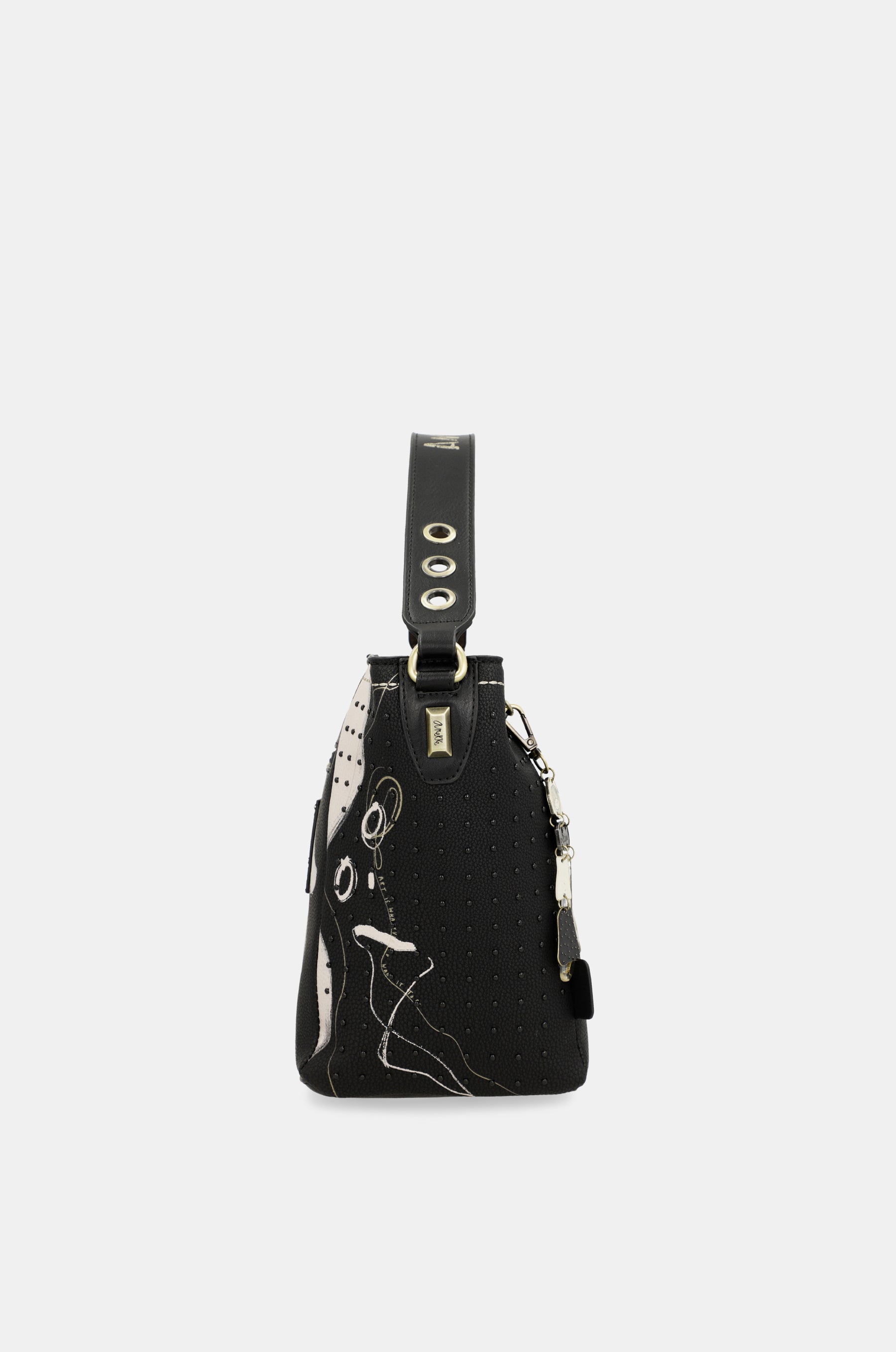 Mittelgroße schwarze Handtasche Nature Shodō