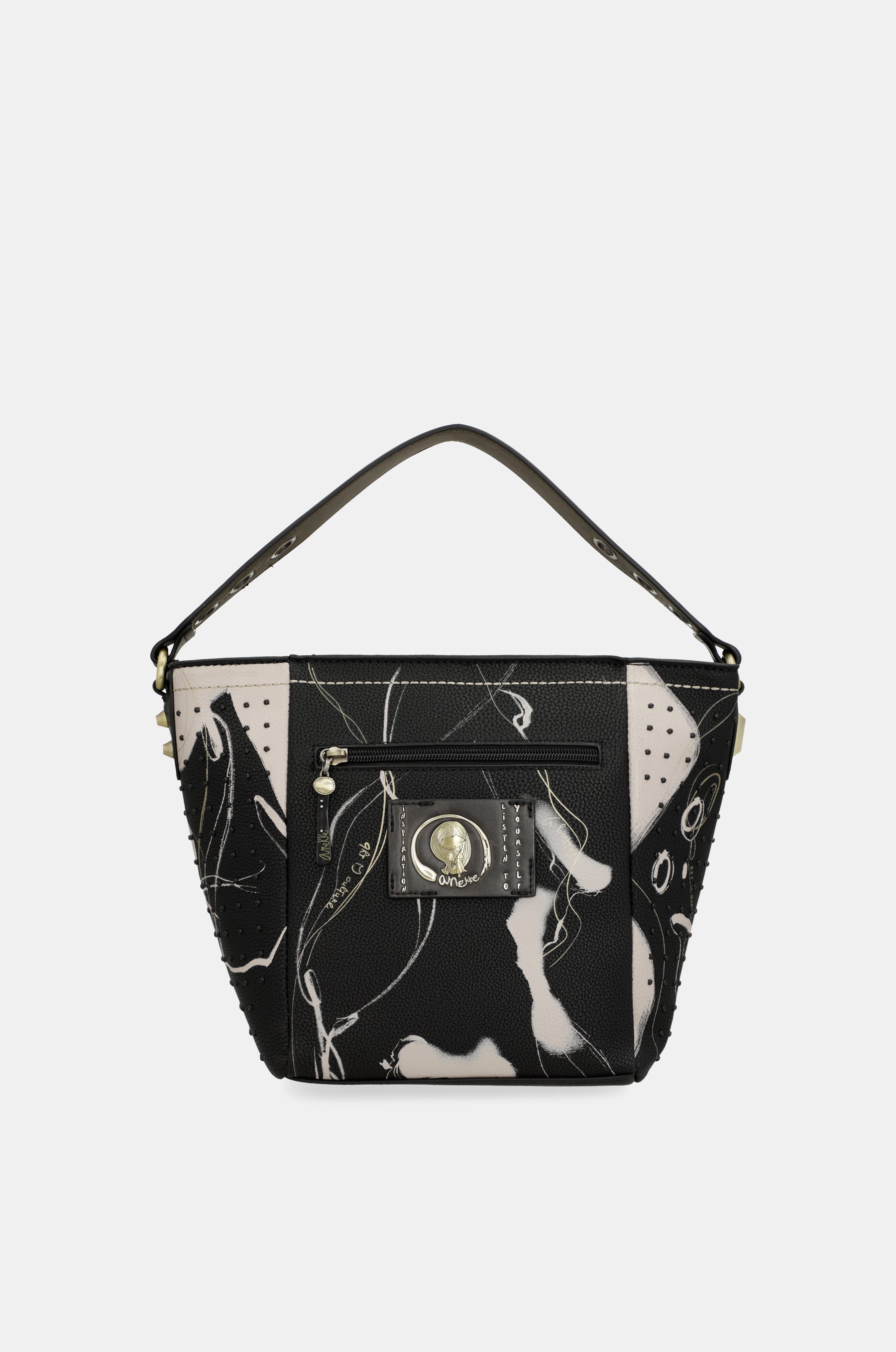 Mittelgroße schwarze Handtasche Nature Shodō
