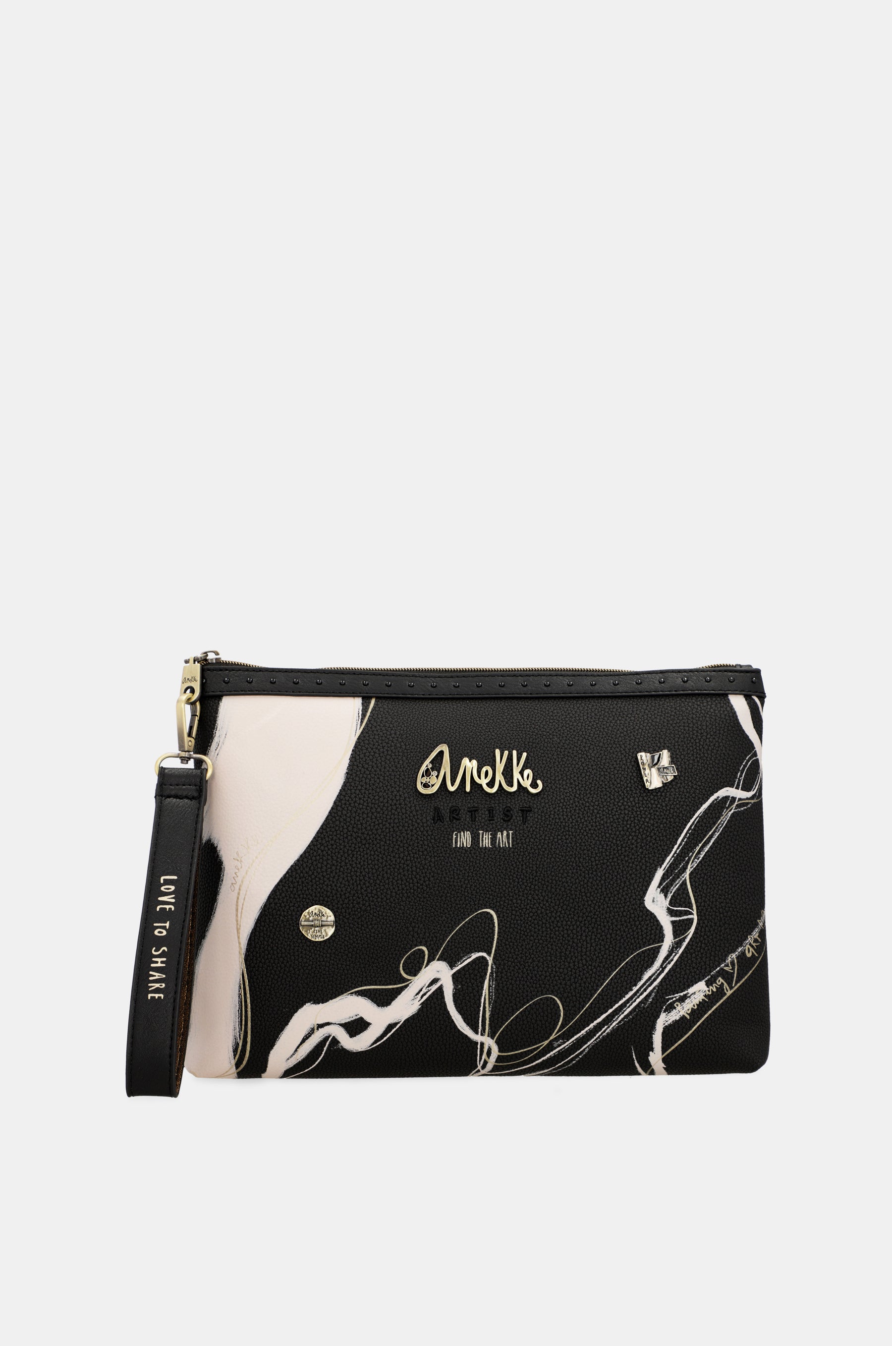 Bolso de mano negro Nature Shodō