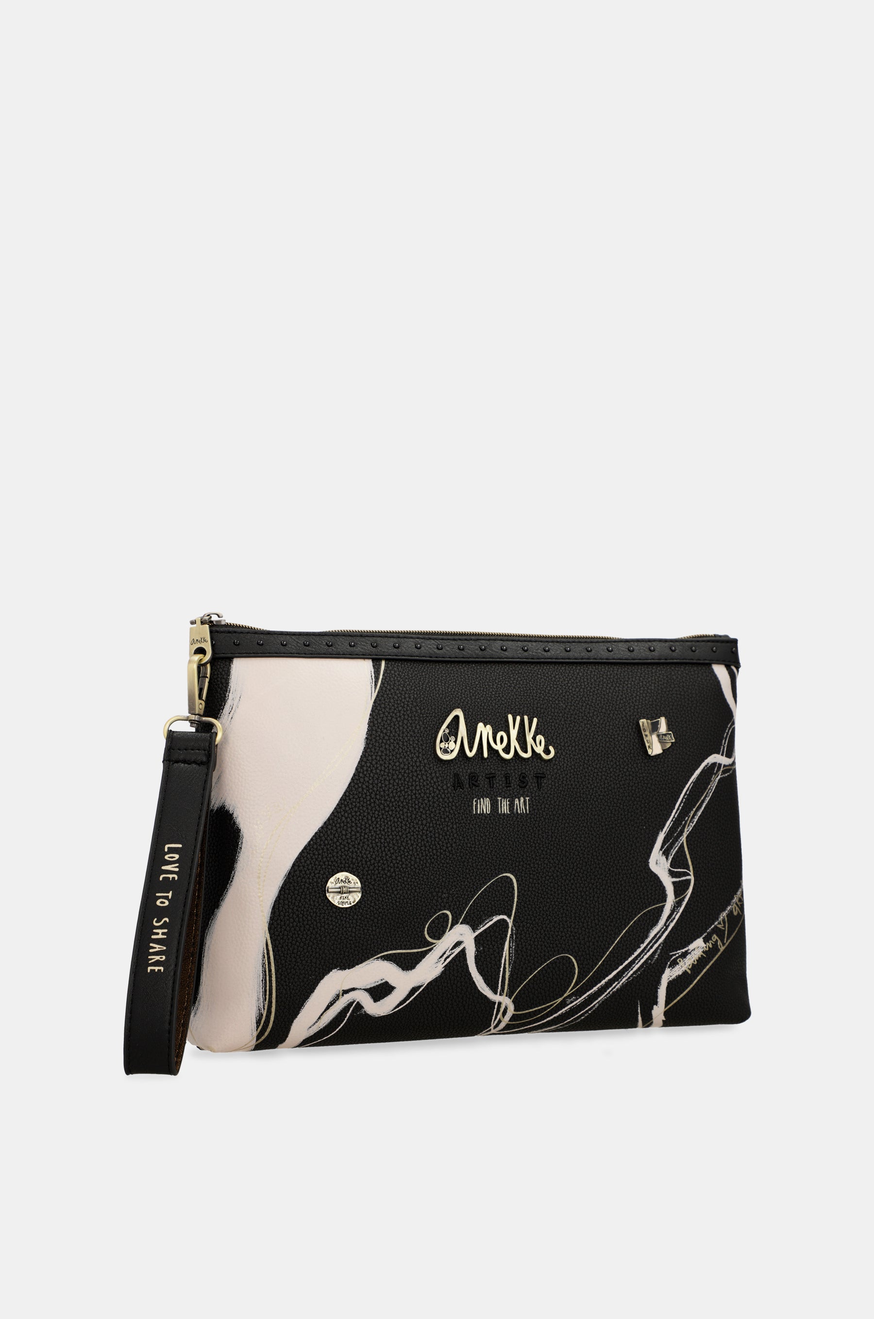 Bolso de mano negro Nature Shodō