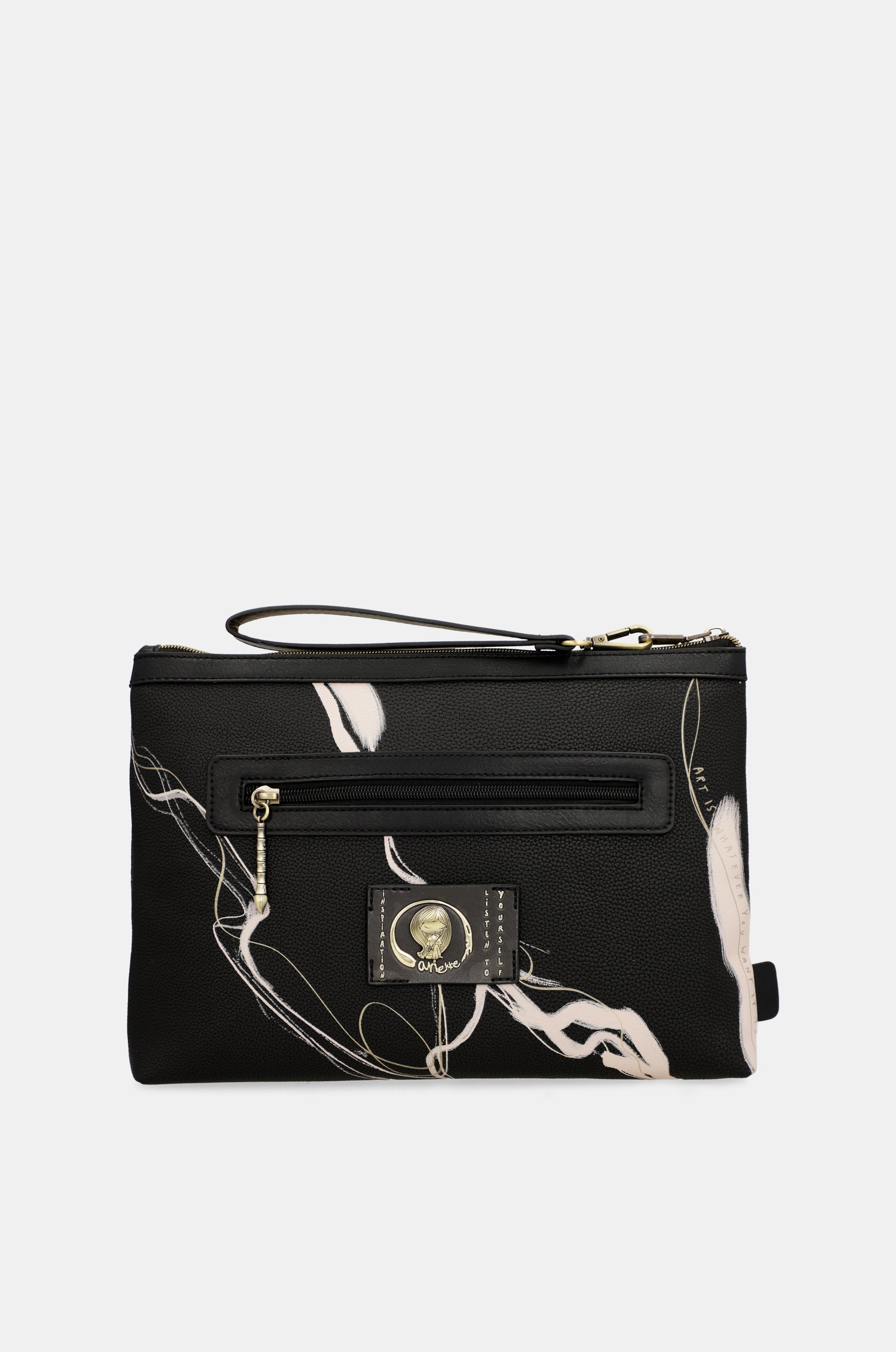 Bolso de mano negro Nature Shodō