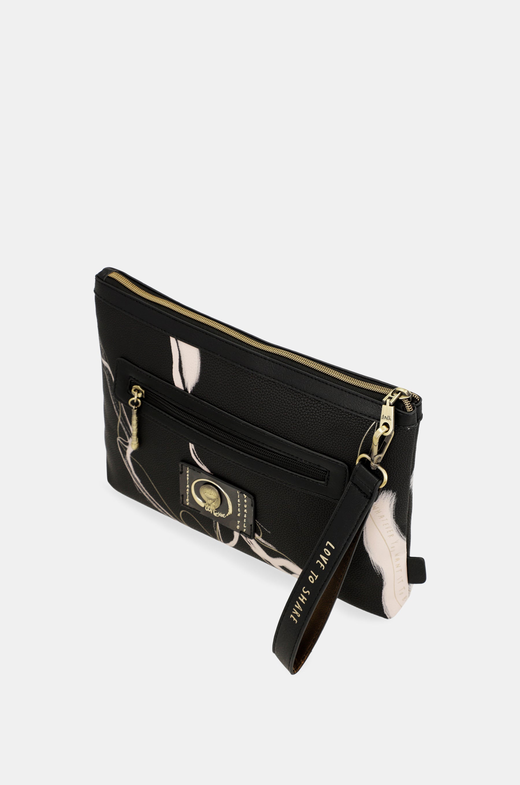 Bolso de mano negro Nature Shodō