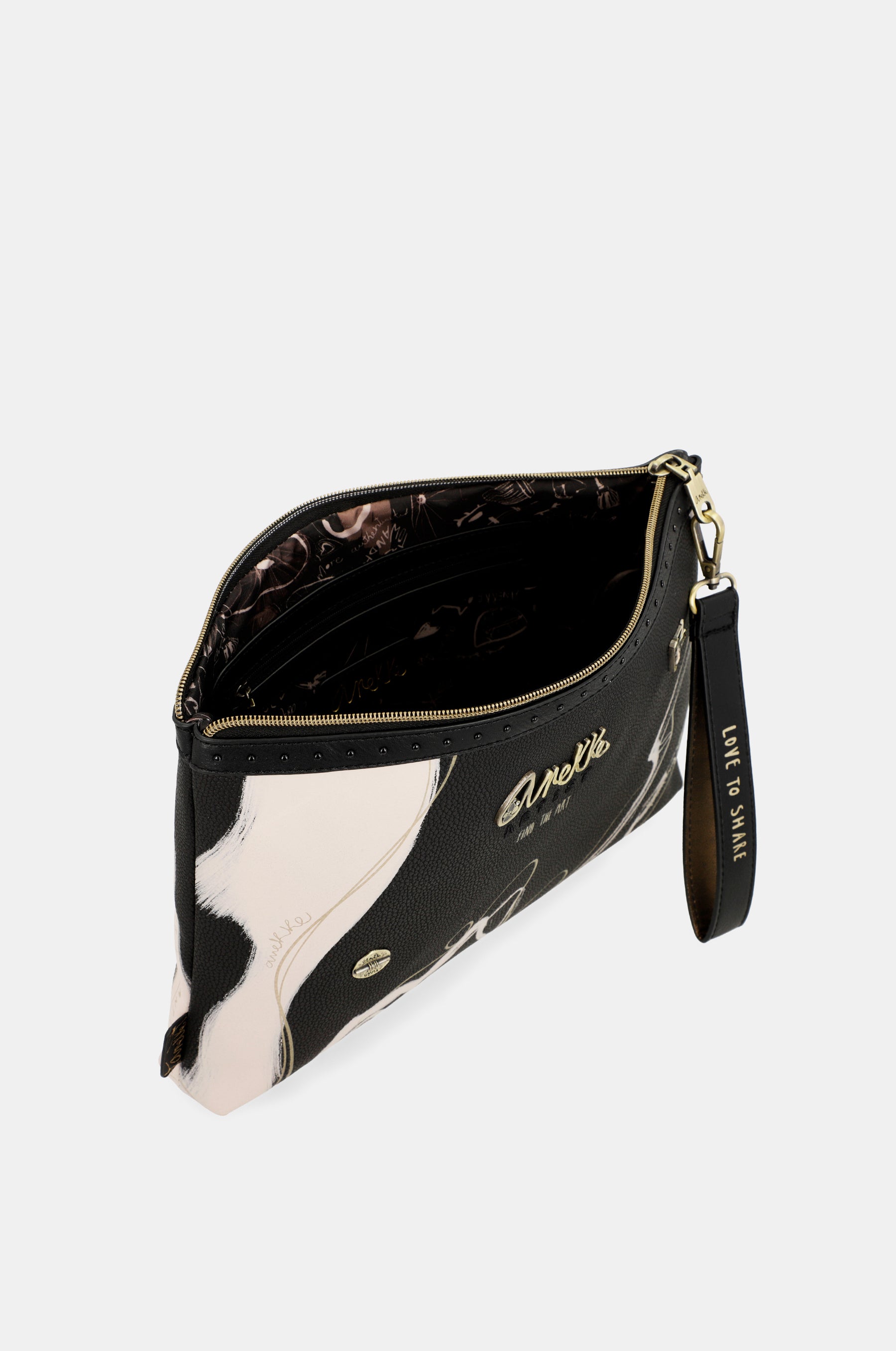 Bolso de mano negro Nature Shodō