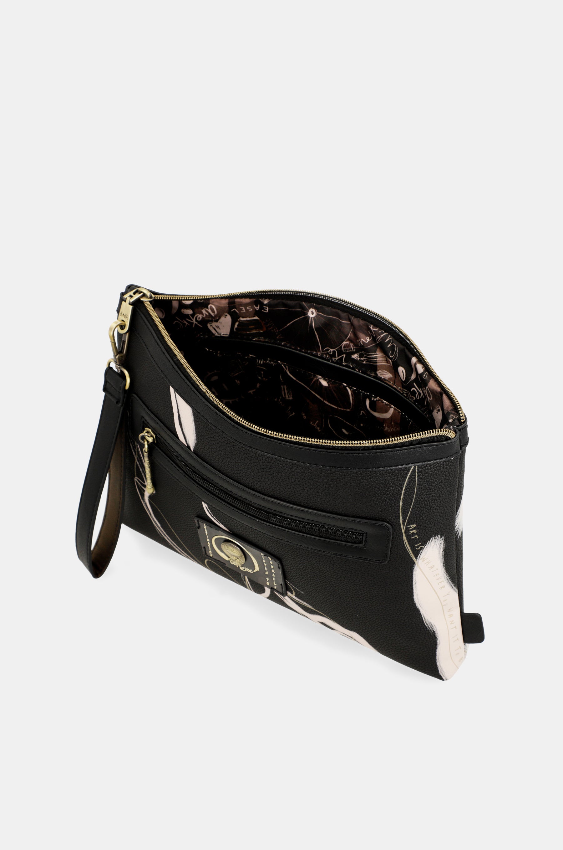 Bolso de mano negro Nature Shodō