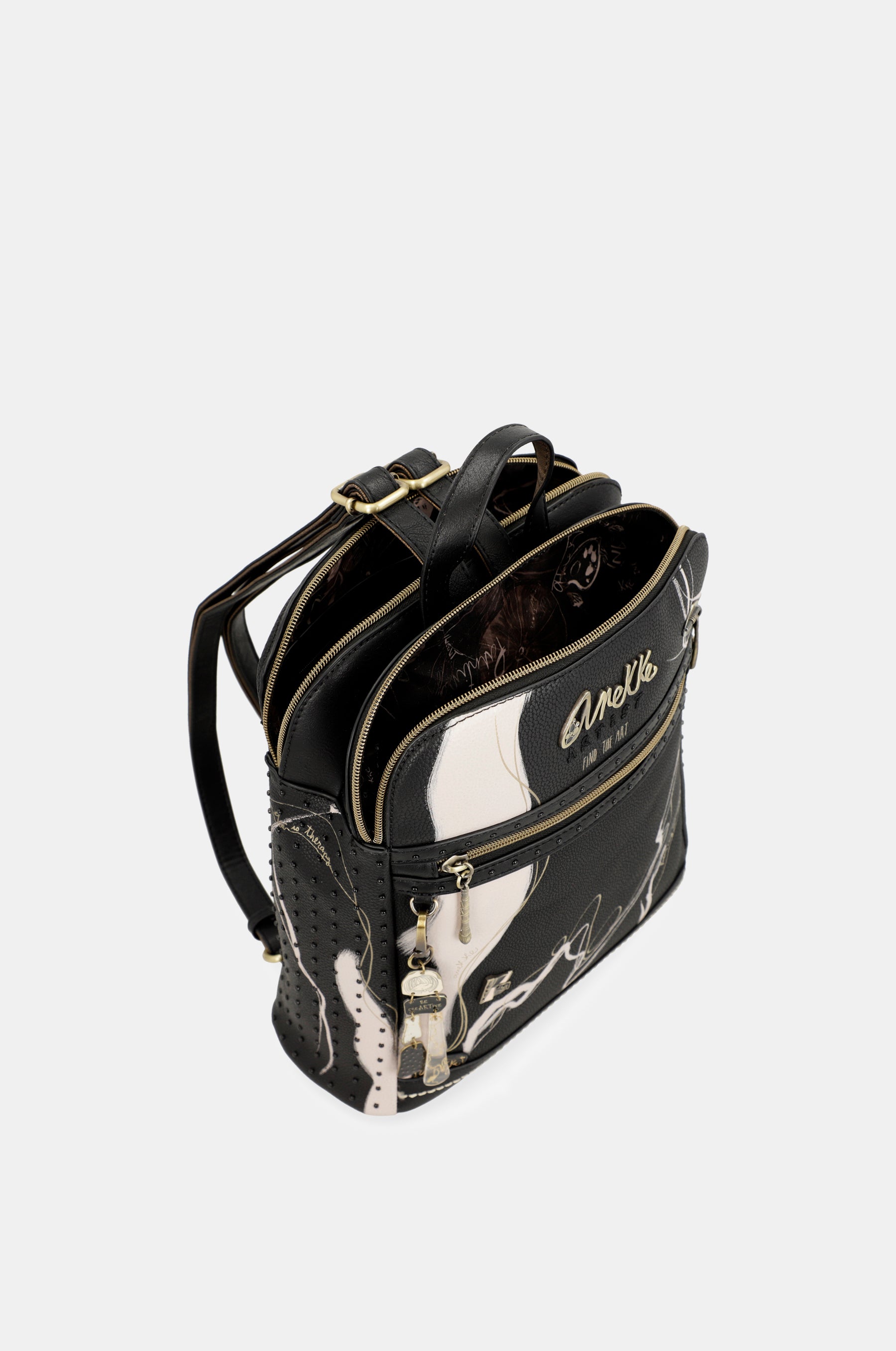 Mochila 2 compartimentos negra Nature Shodō