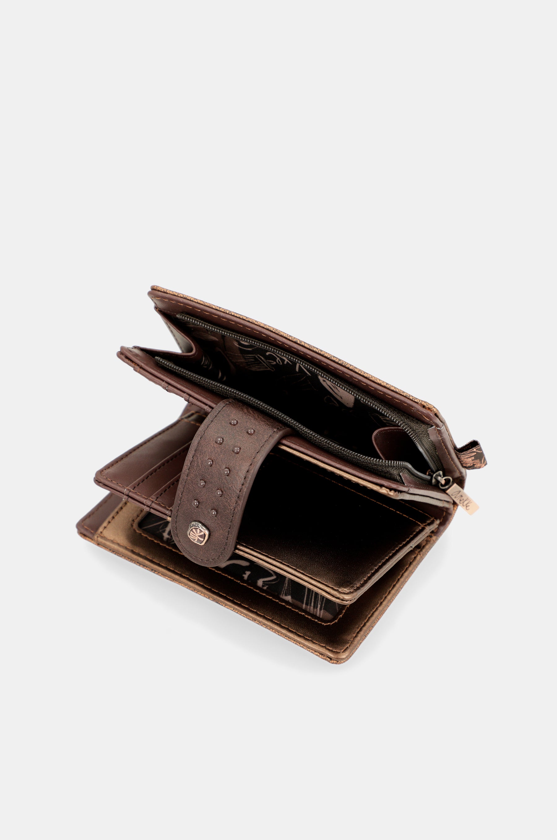 Nature Shodō braun flexible RFID-Geldbörse