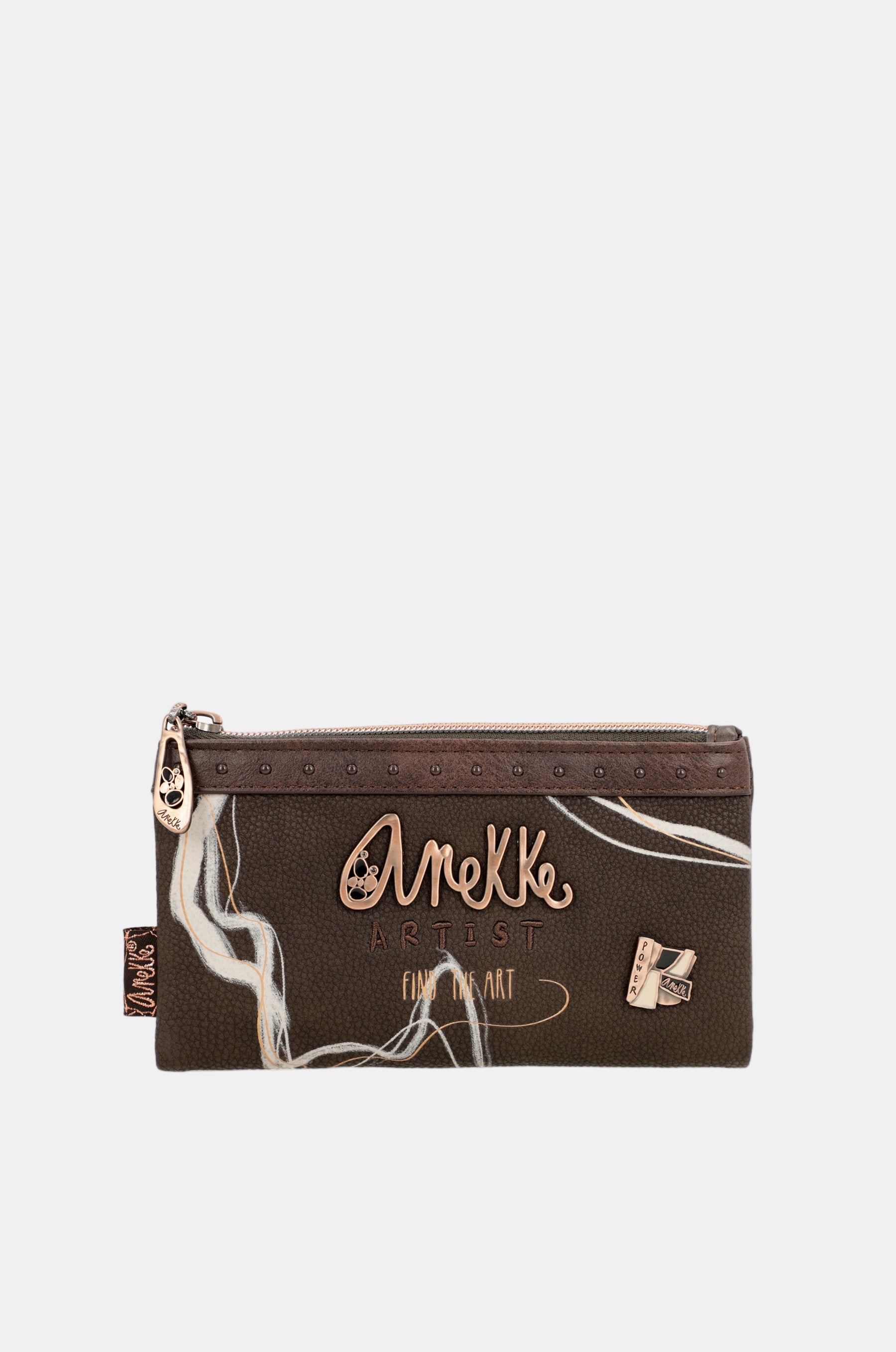 Nature Shodō Brown RFID Flexi Geldbörse braun