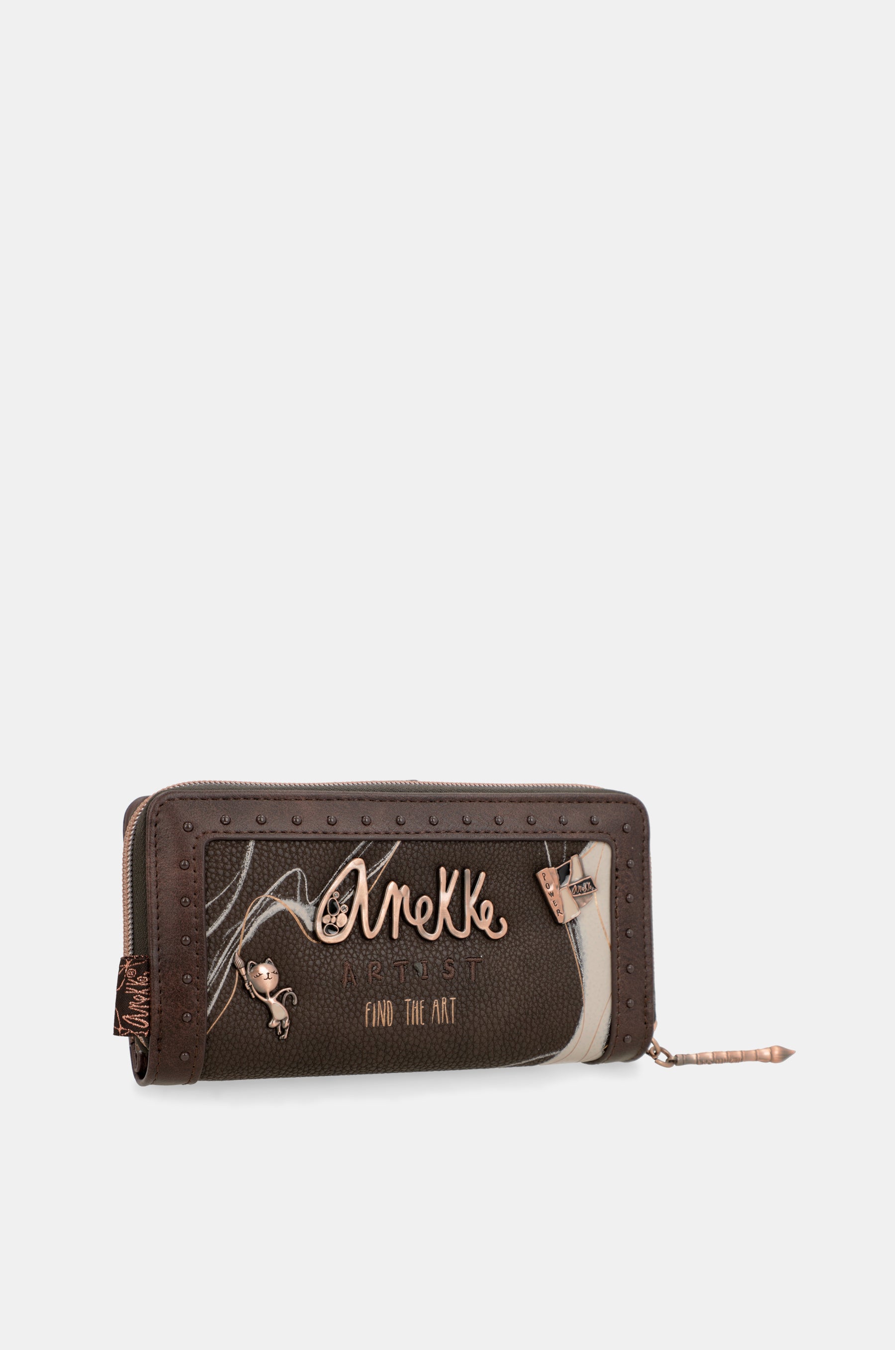 Nature Shodō Große braune RFID-Geldbörse Nature Shodō