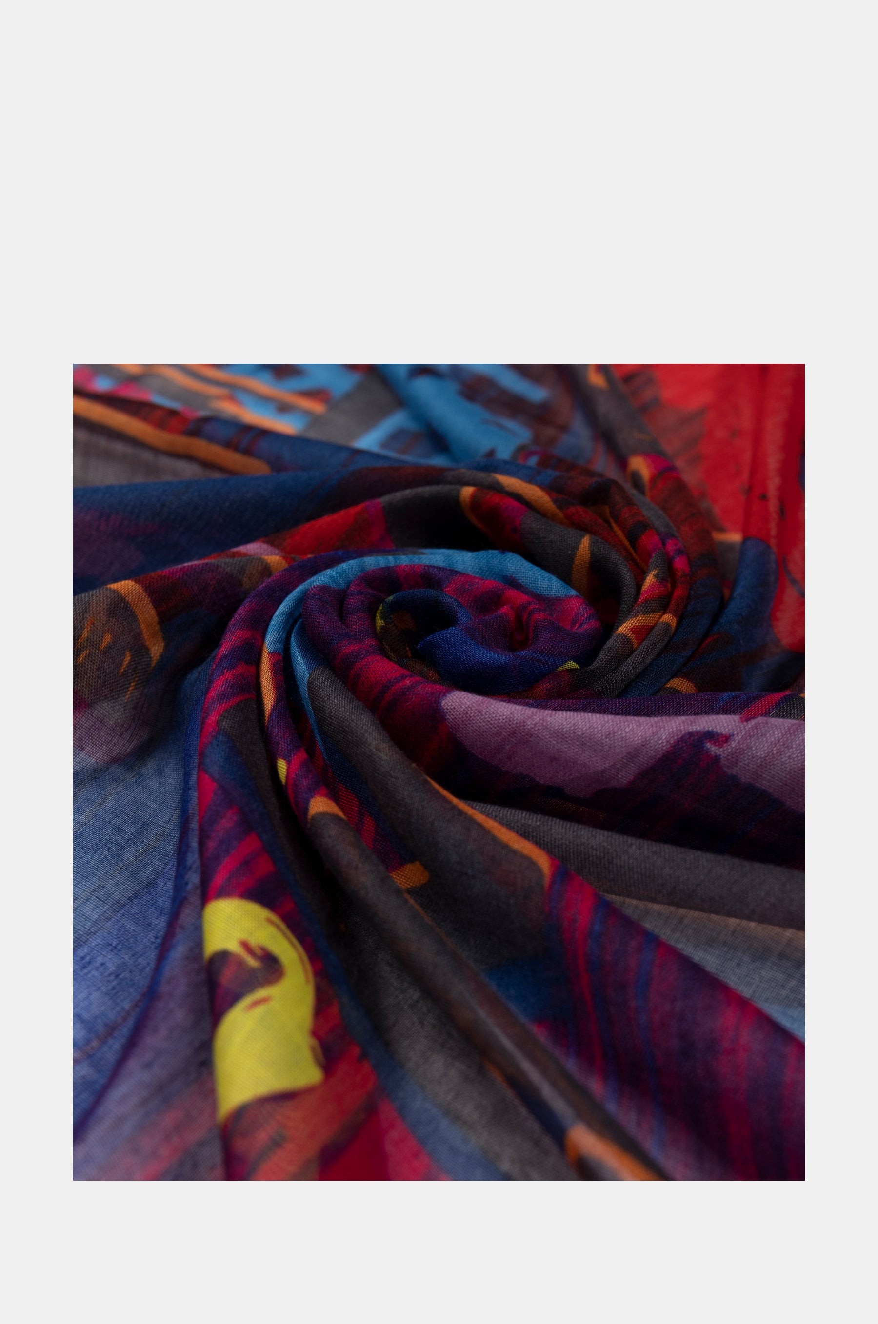 Contemporary blauer Schal