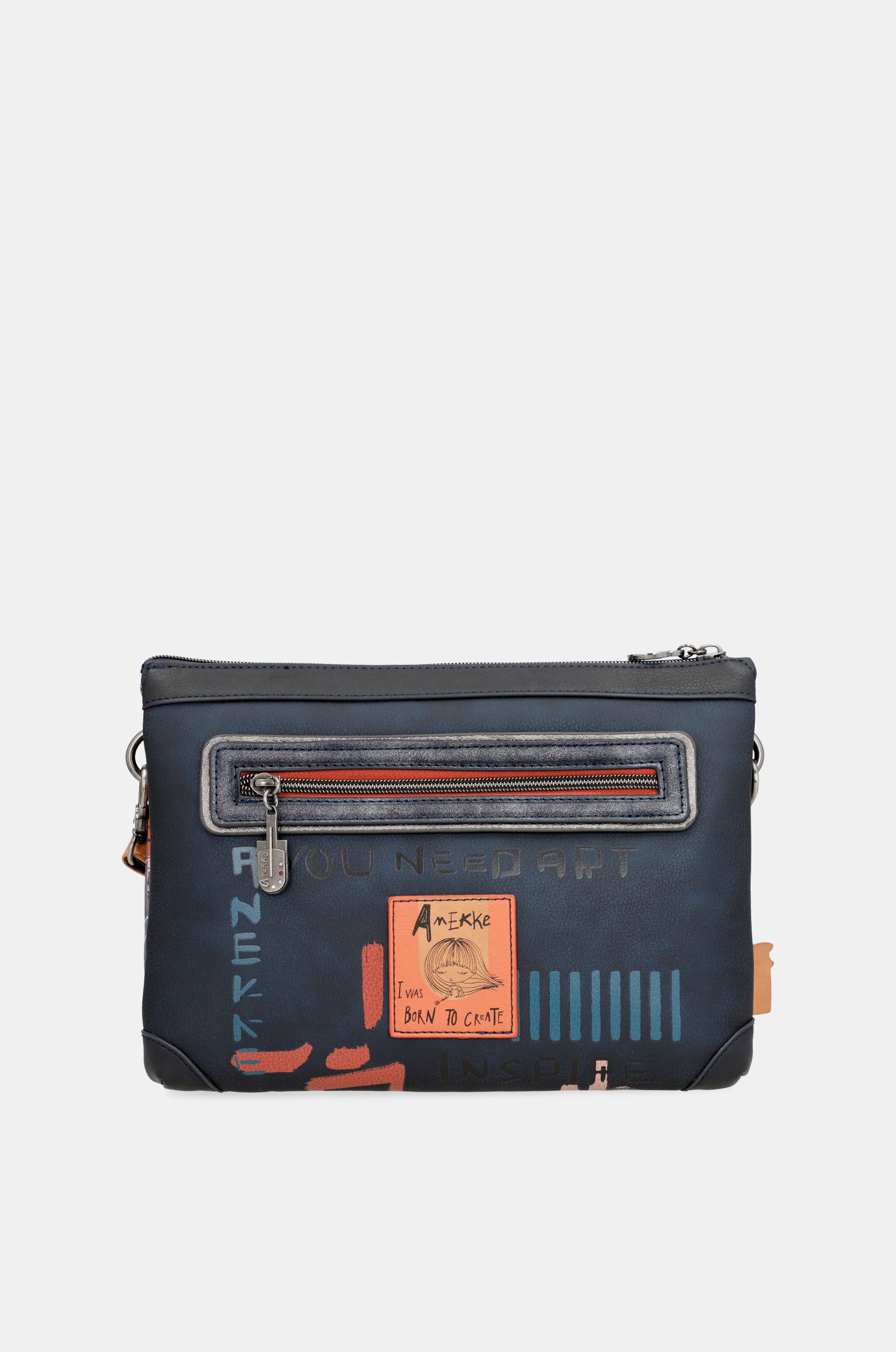 Contemporary Schultertasche mit 2 Fächern