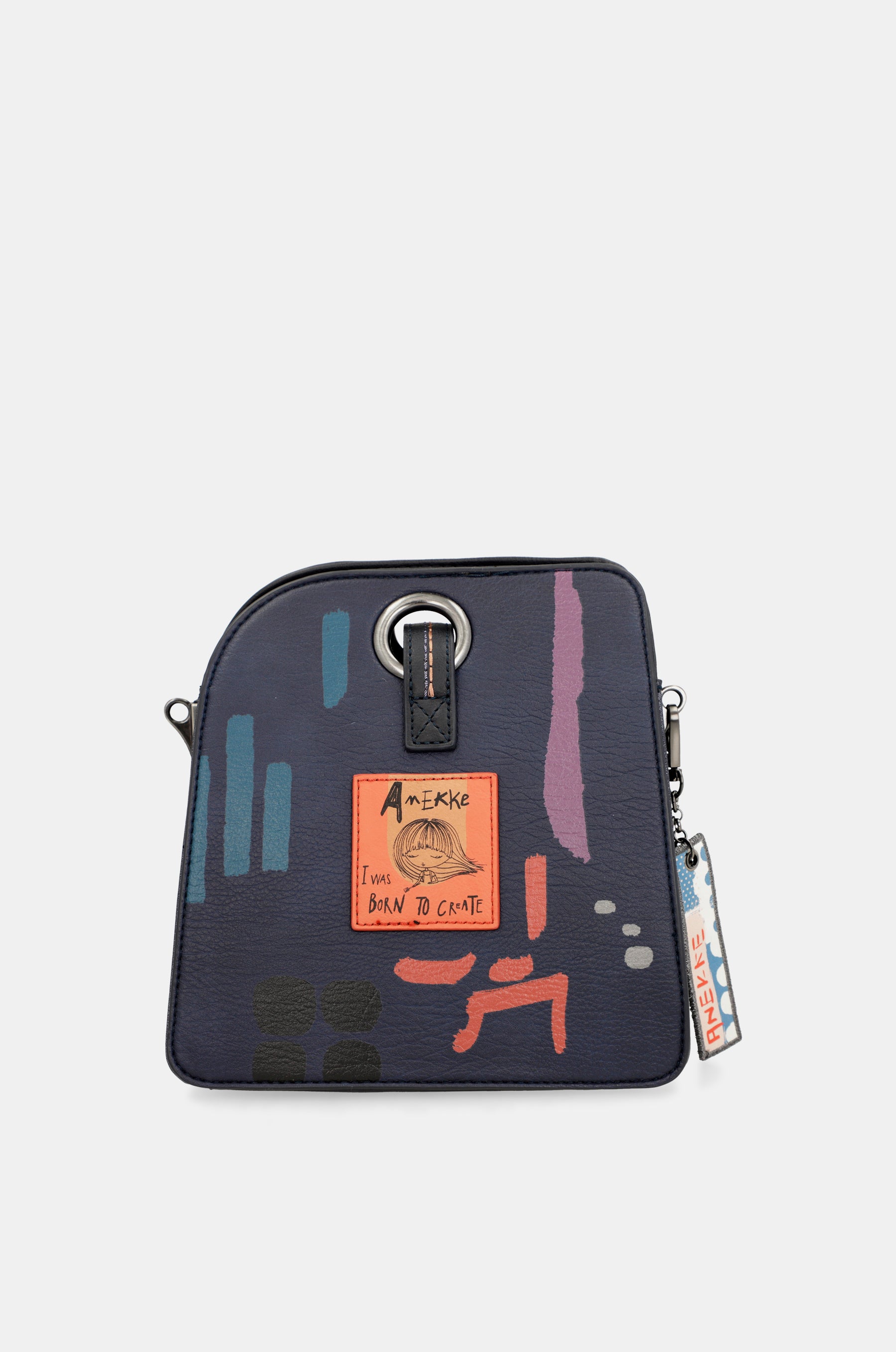 Contemporary geometrische Schultertasche mit 3 Fächern