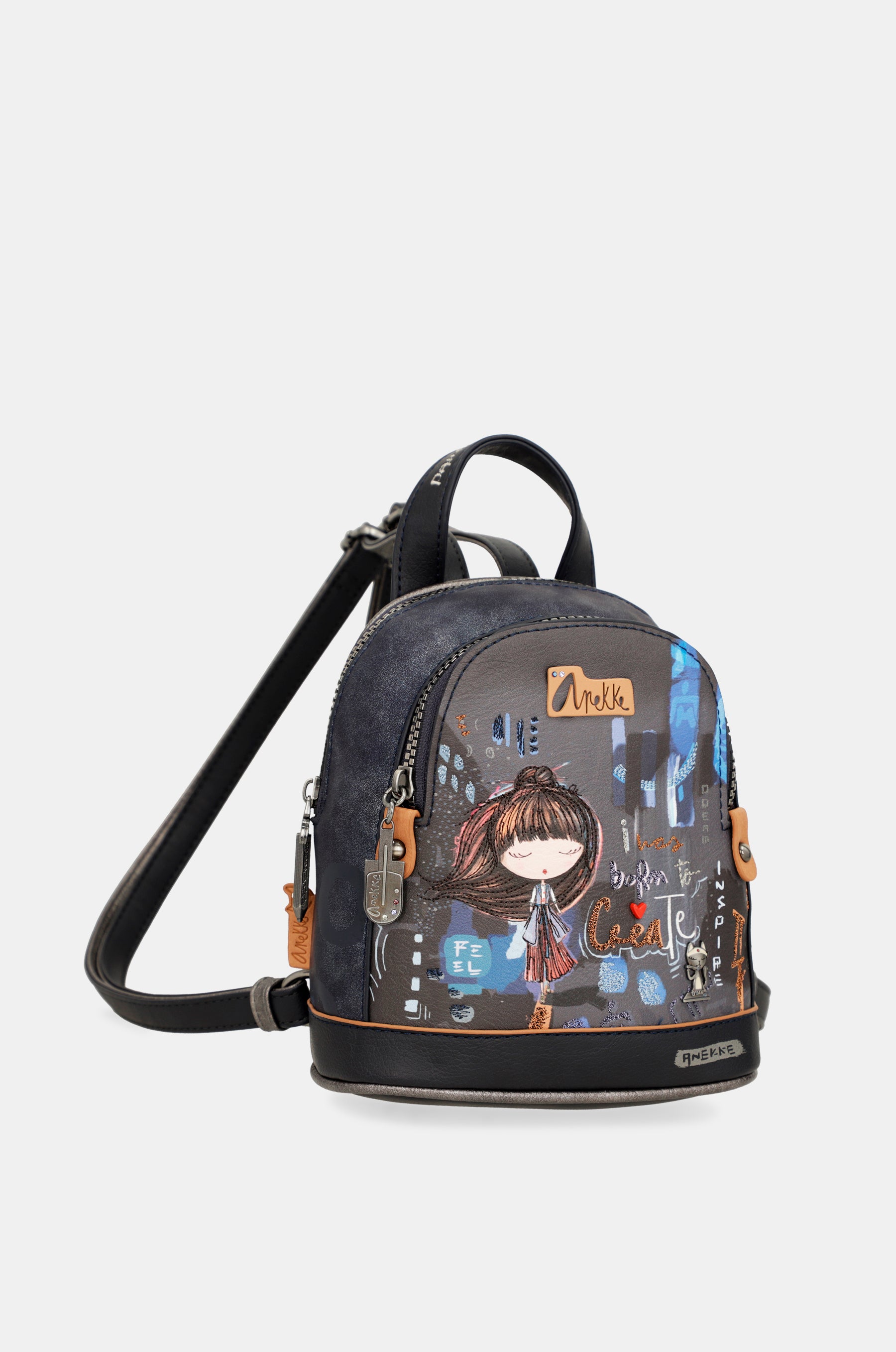 Contemporary Mini-Rucksack mit zwei Fächern Contemporary