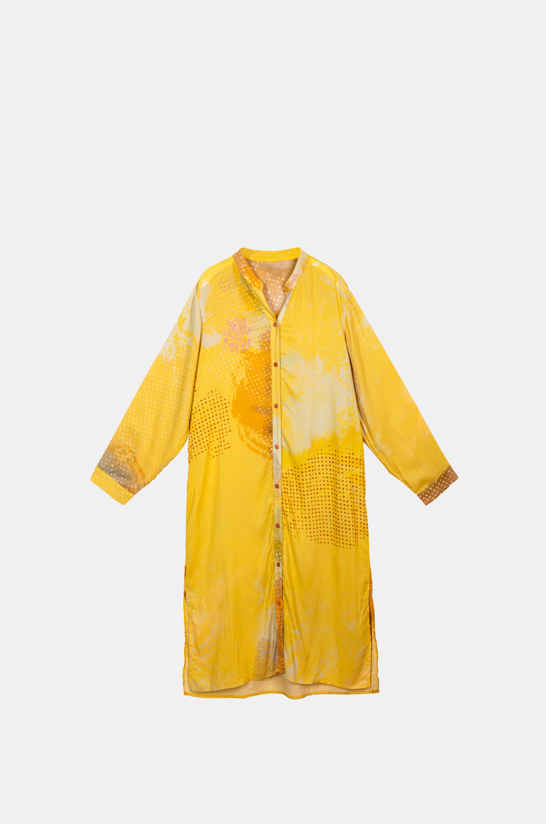 Gelbes Hemdkleid