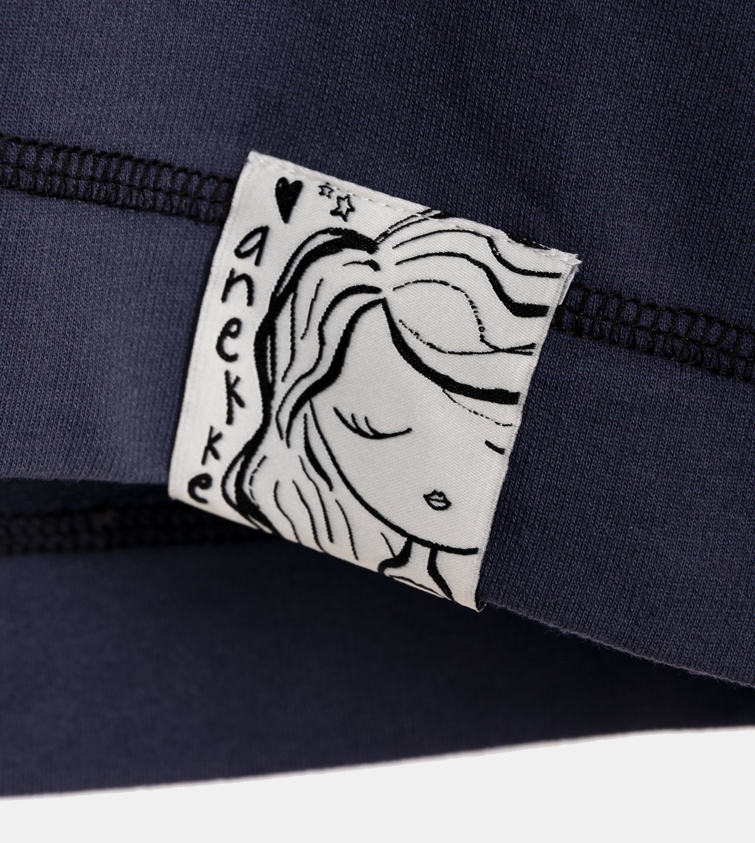 Marineblaues, ärmelloses Studio-Sweatshirt