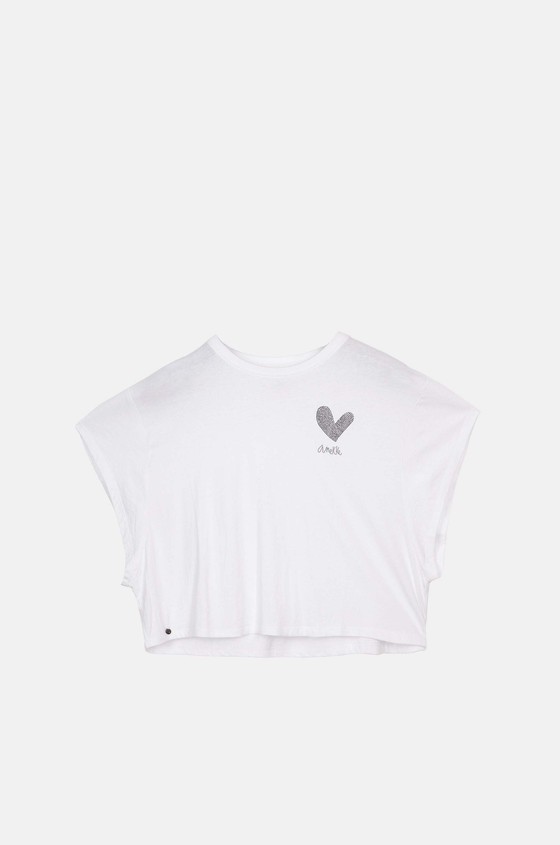 Anekke weißes Crop-Top