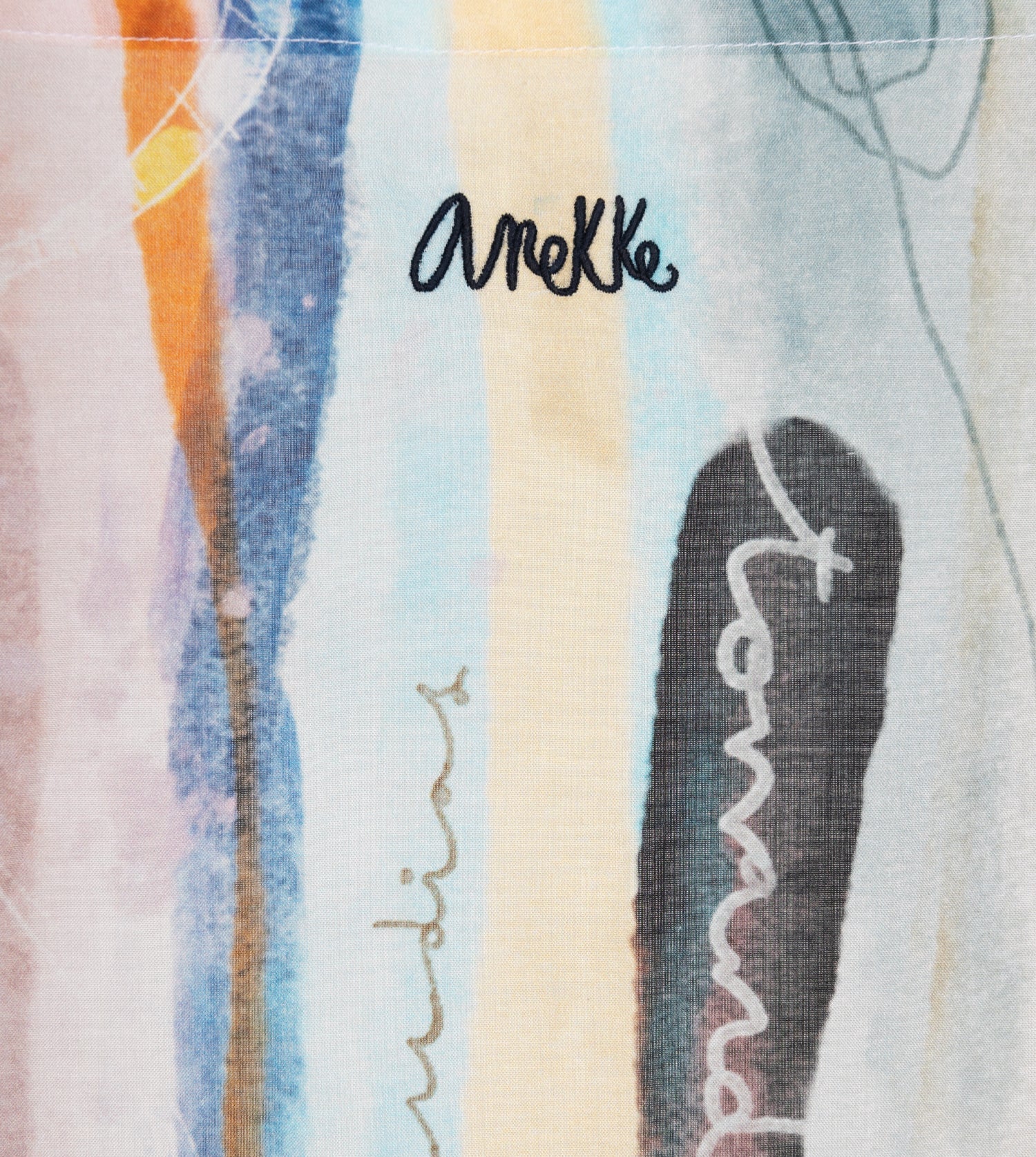 Langer Kimono mit Studio-Print