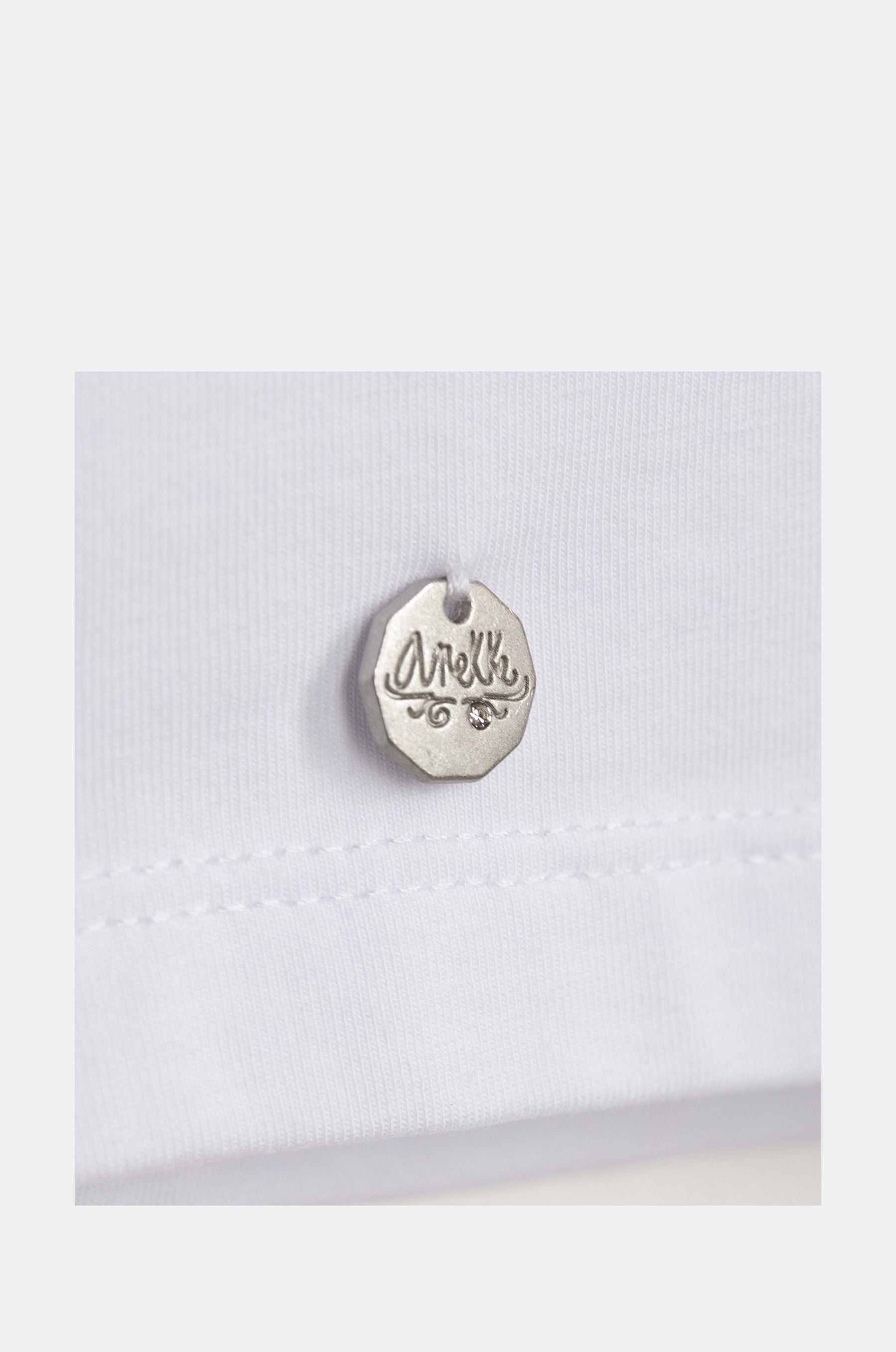 Weißes Glitzer-T-Shirt