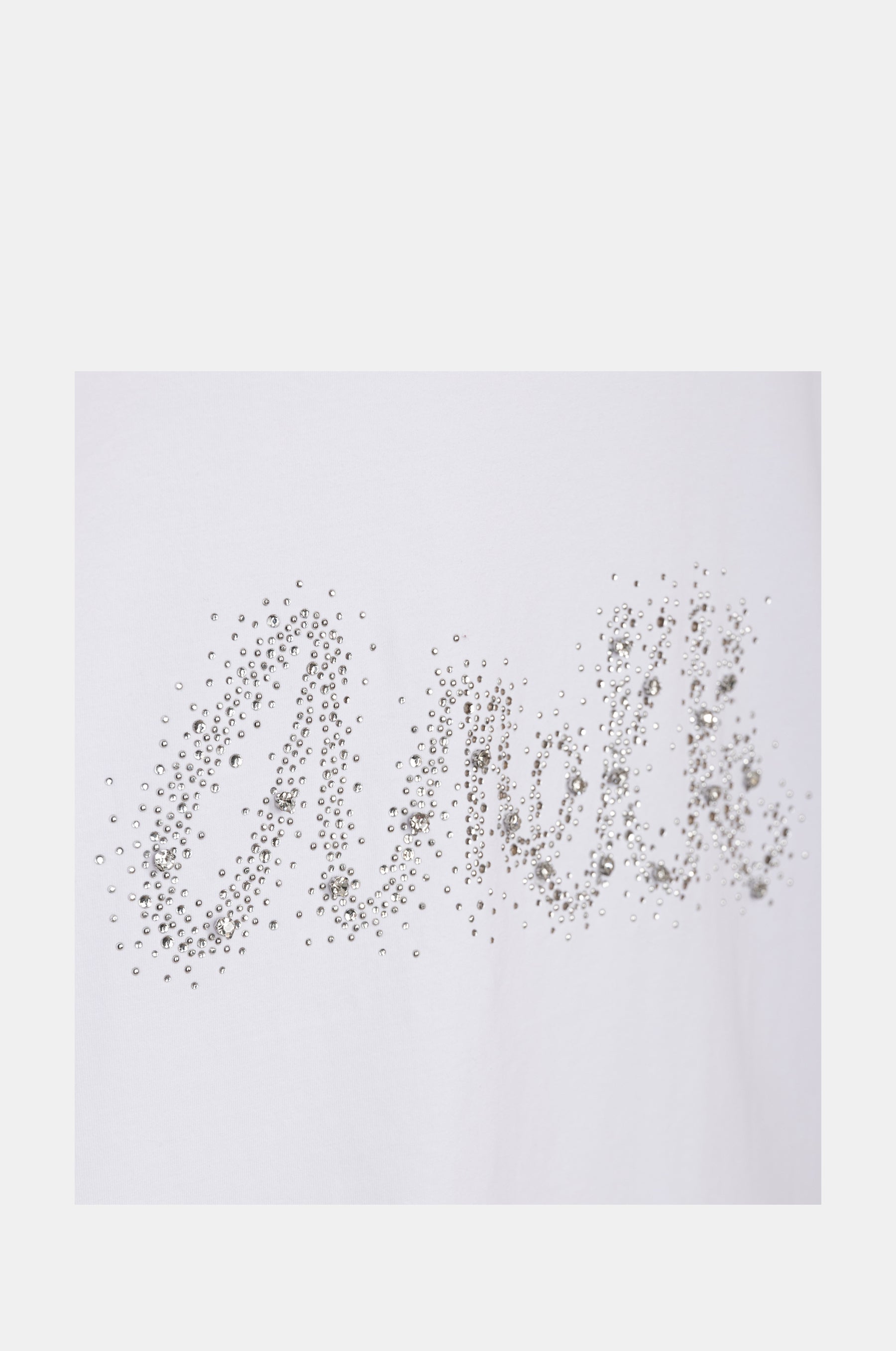 Weißes Glitzer-T-Shirt