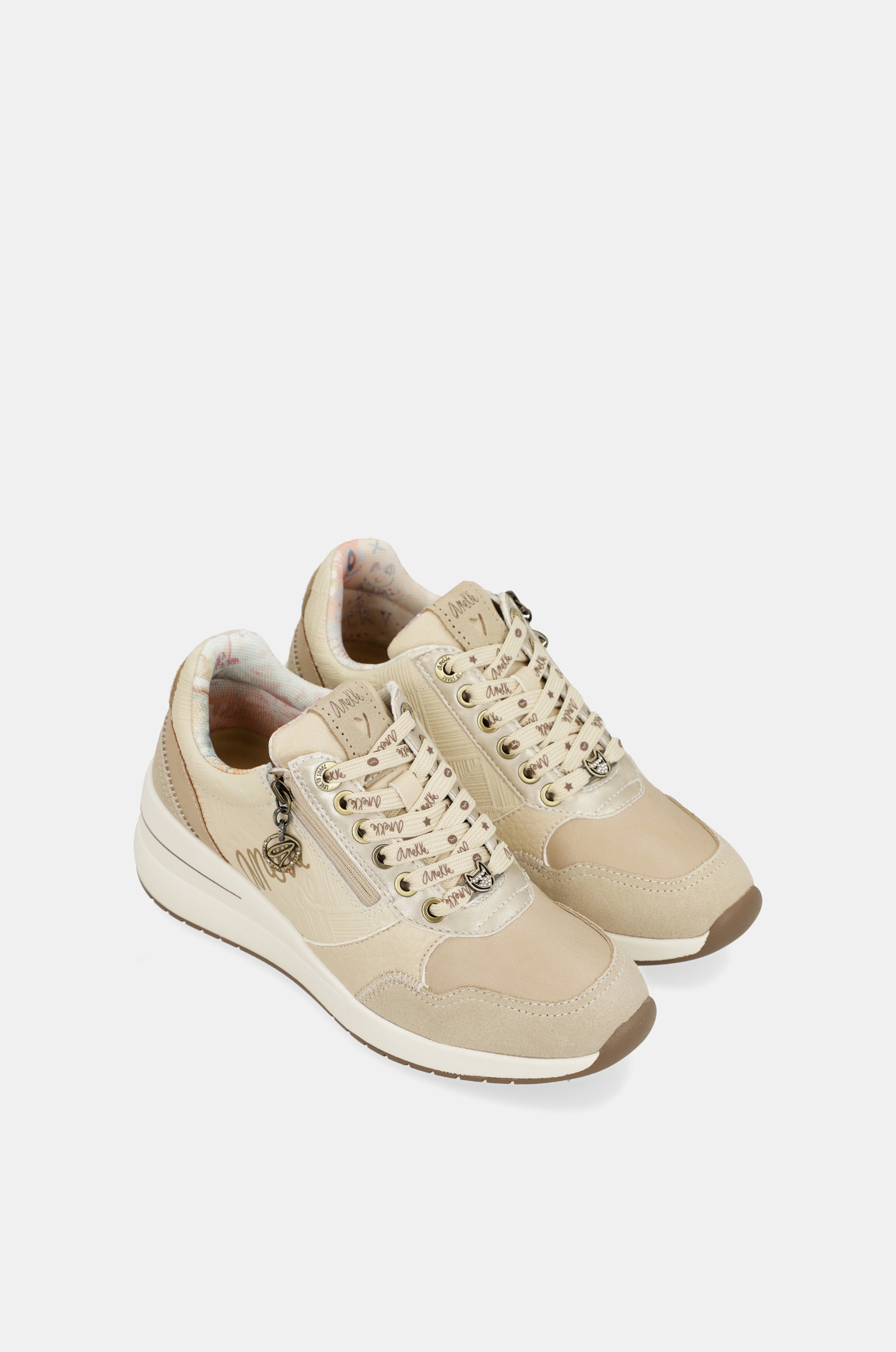 Peace & Love-Sneaker mit Keilabsatz