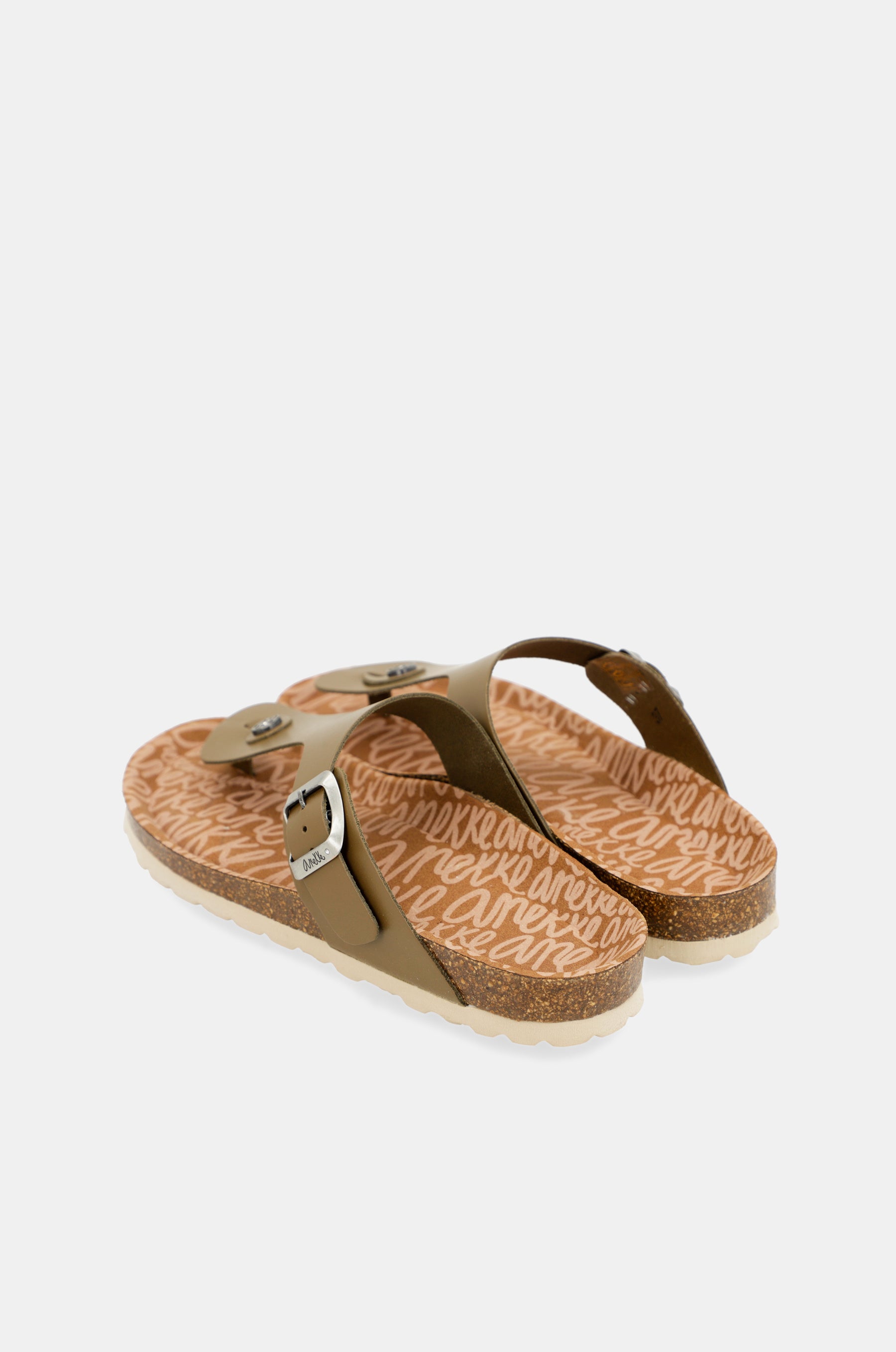 Grüne Bio-Sandalen für Damen