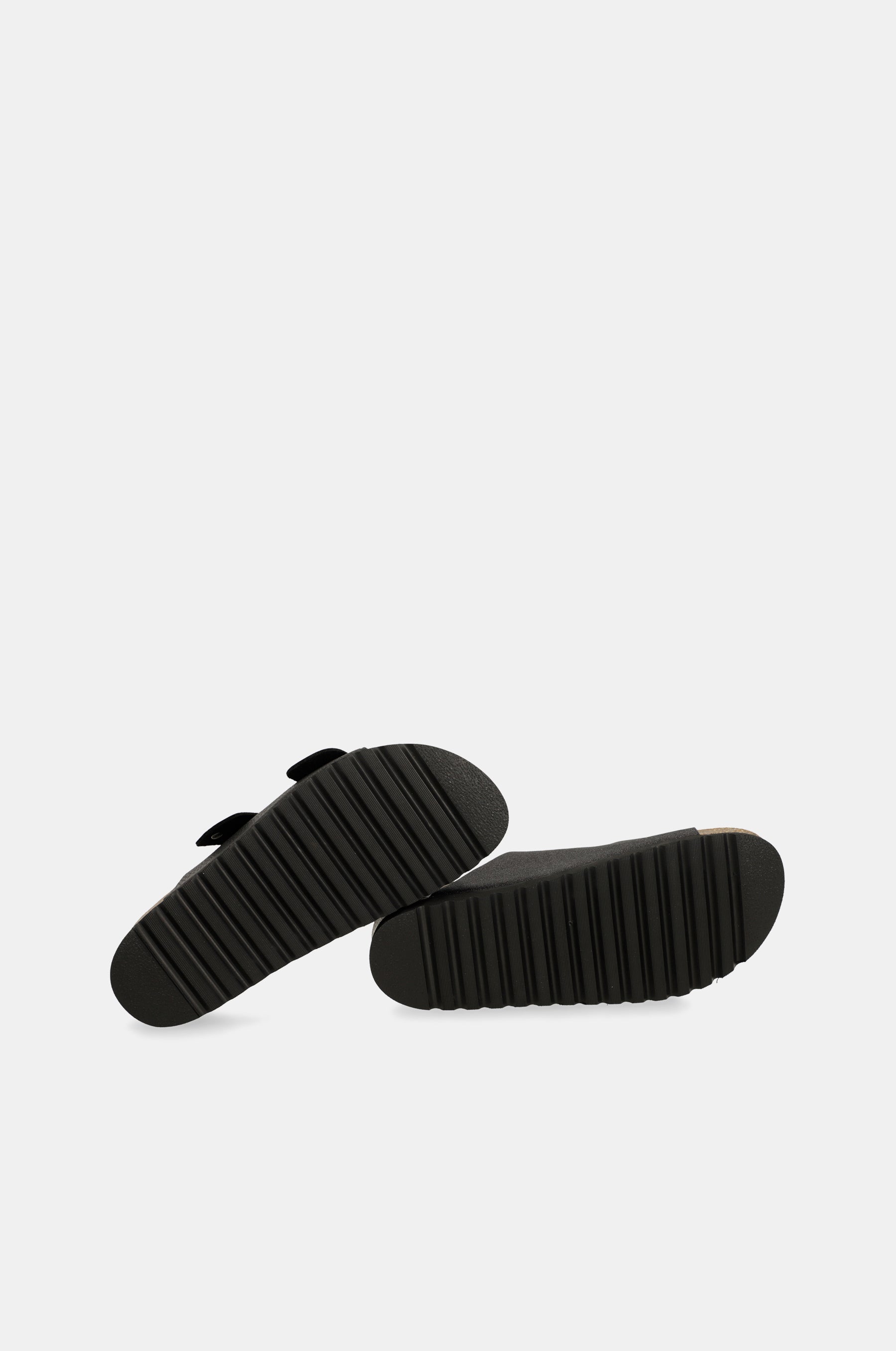 Schwarze Bio-Sandalen für Damen