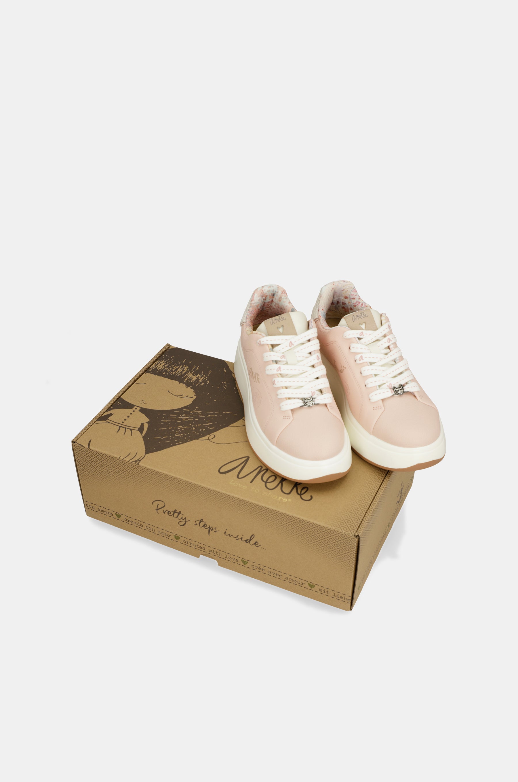 Rosa Peace & Love-Sneaker