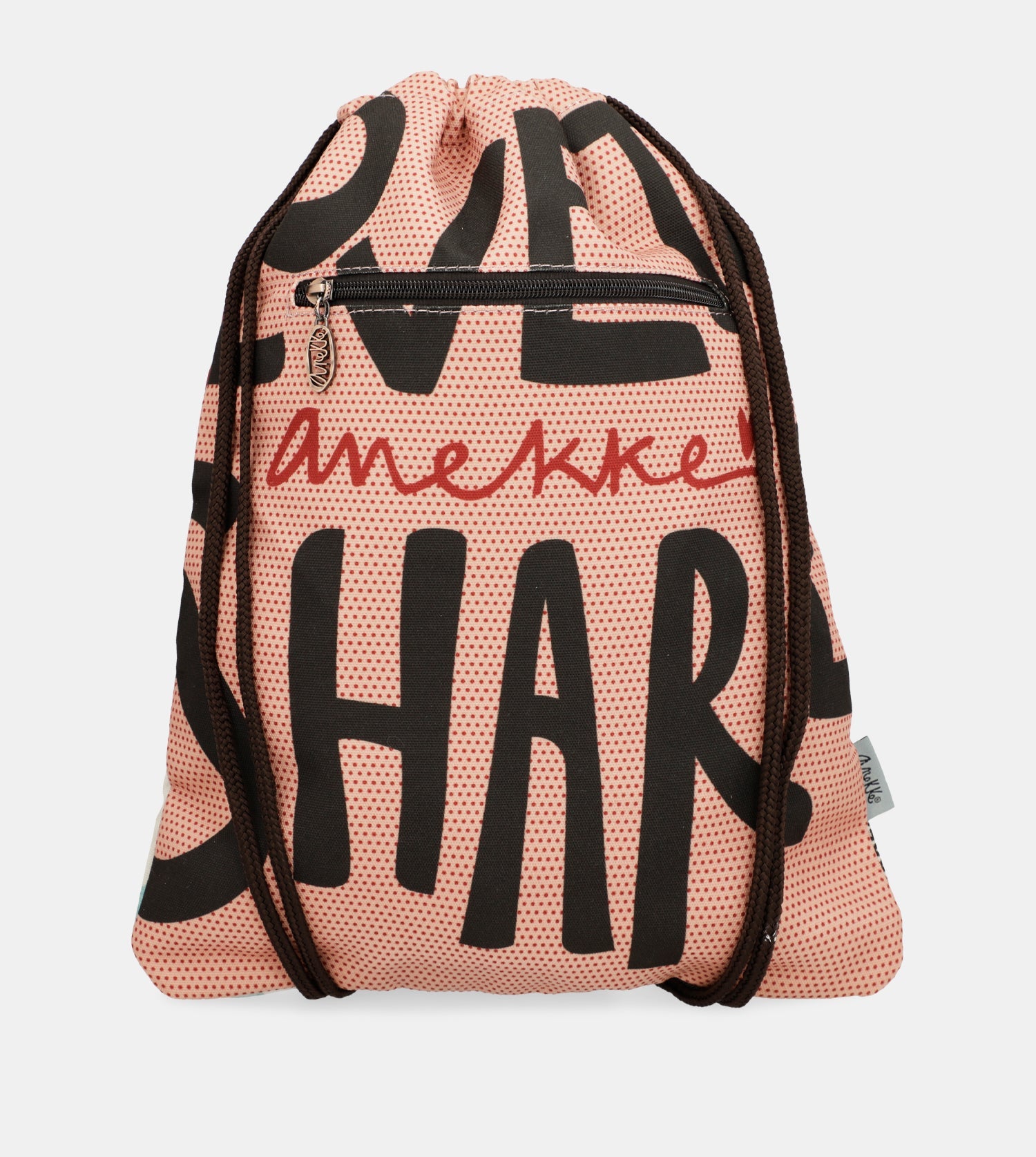 Fashion Rucksack aus Stoff mit Kordelzug
