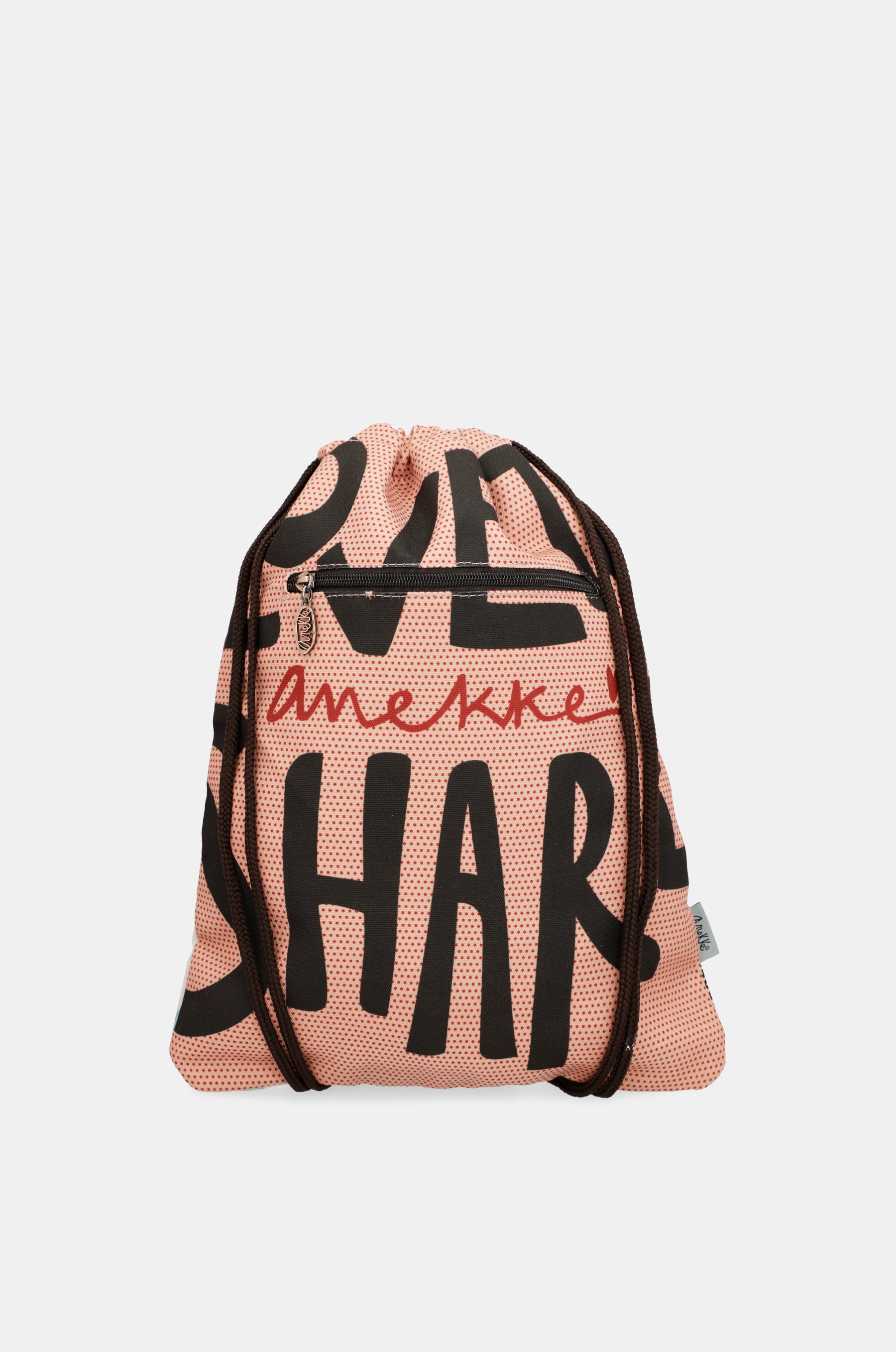 Fashion Rucksack aus Stoff mit Kordelzug