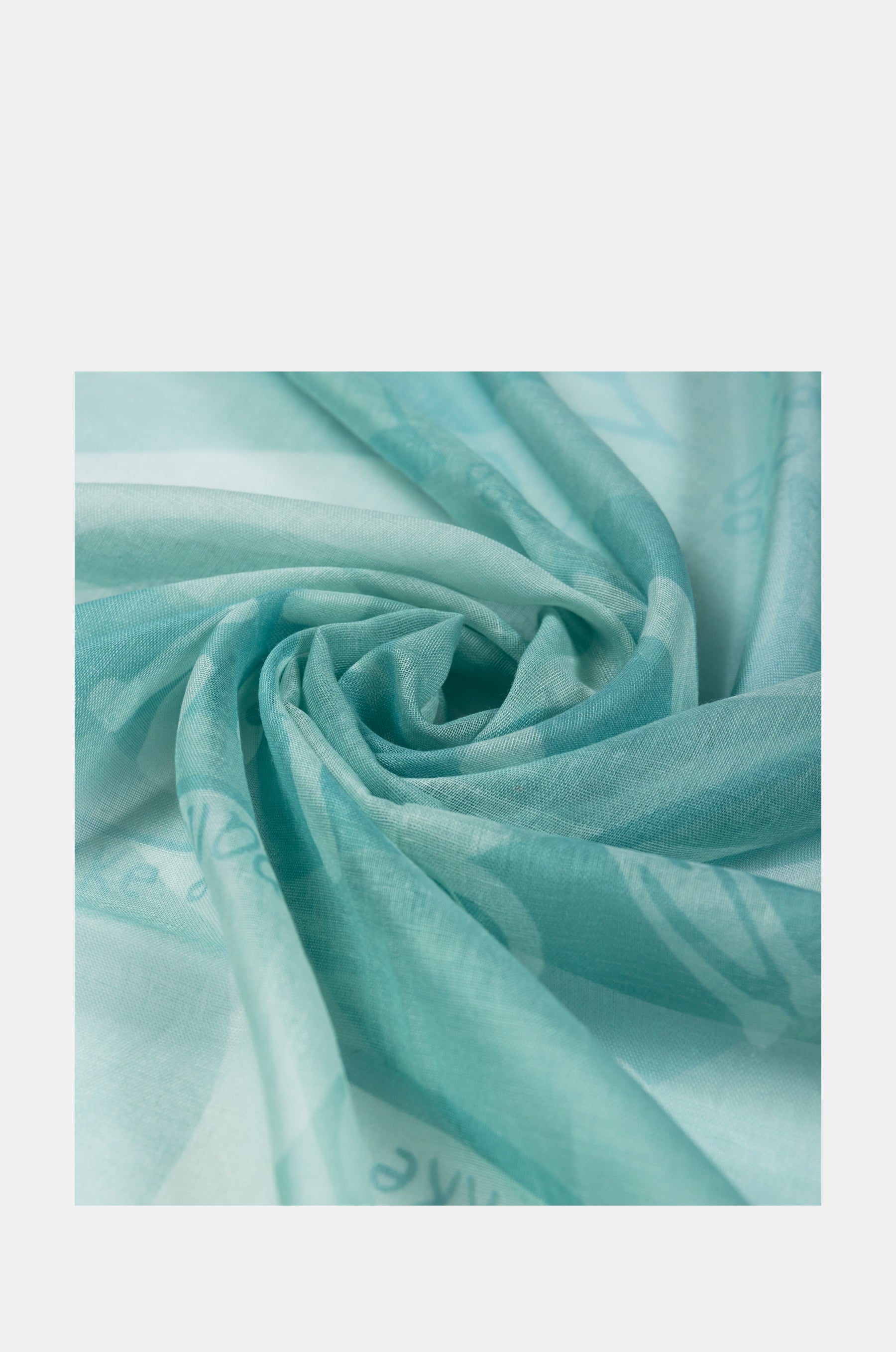 Grüner Schal Peace & Love